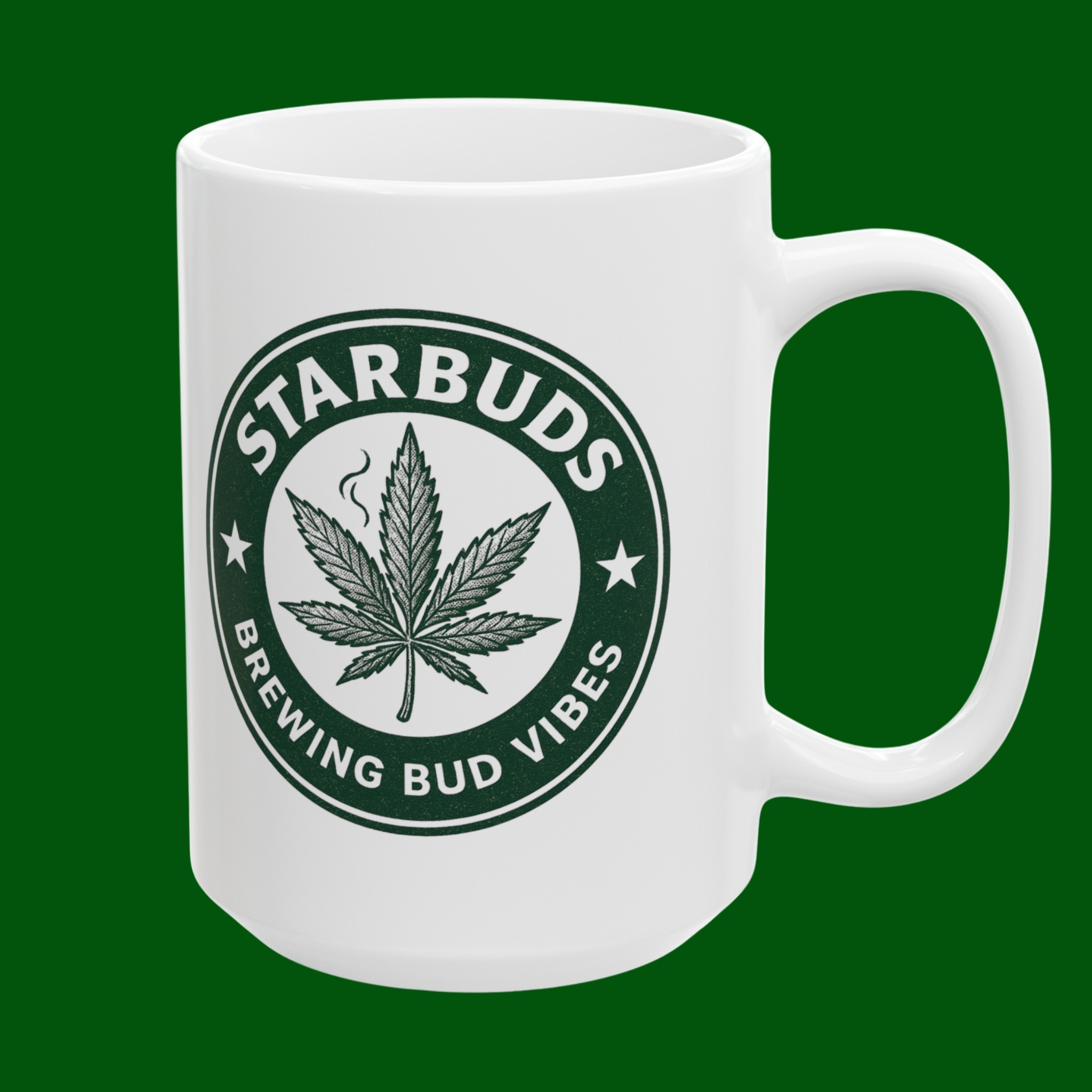 Funny Graphic Mug 'Starbuds' product thumbnail image Funny Graphic Mug 'Starbuds' product thumbnail image