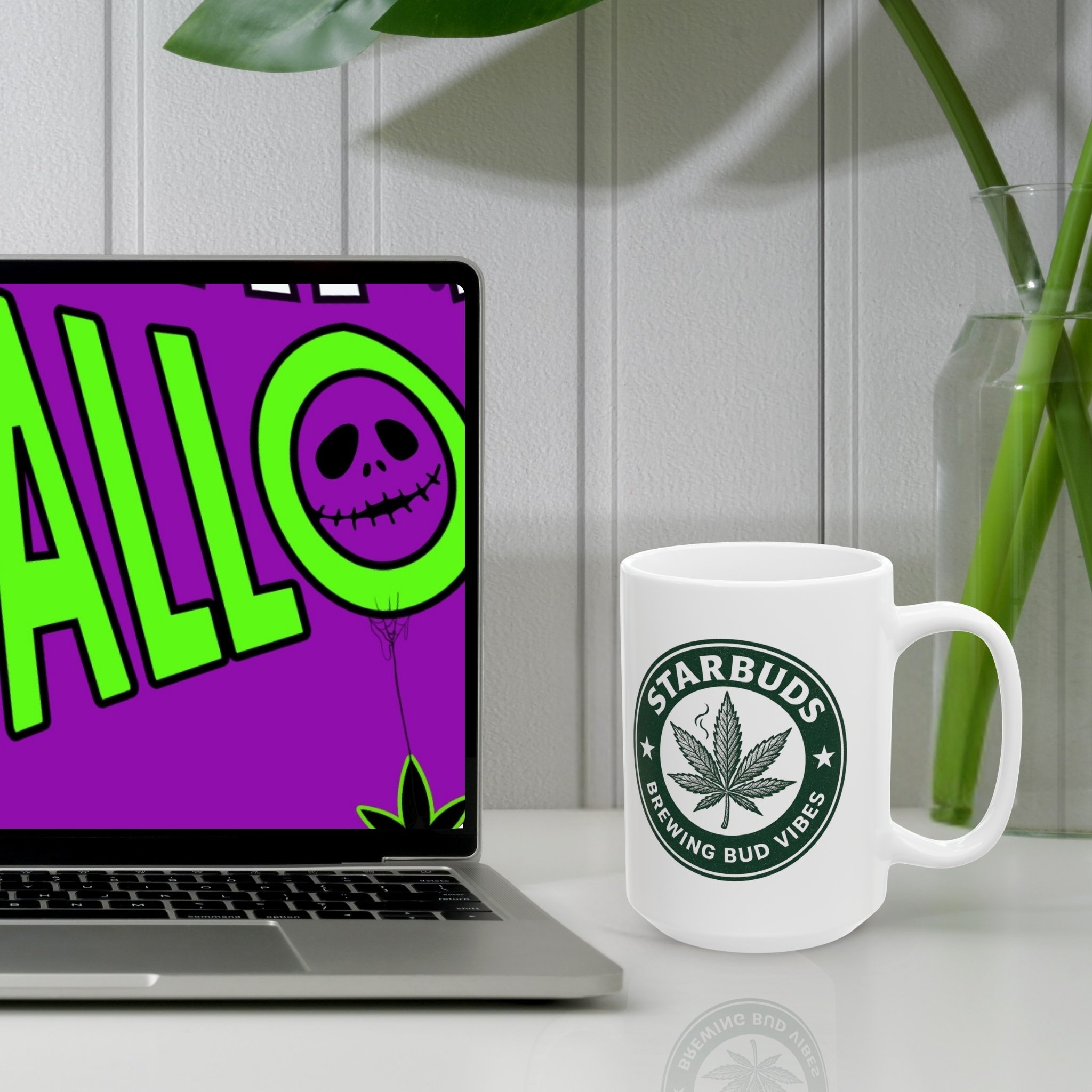 Funny Graphic Mug 'Starbuds' product thumbnail image Funny Graphic Mug 'Starbuds' product thumbnail image