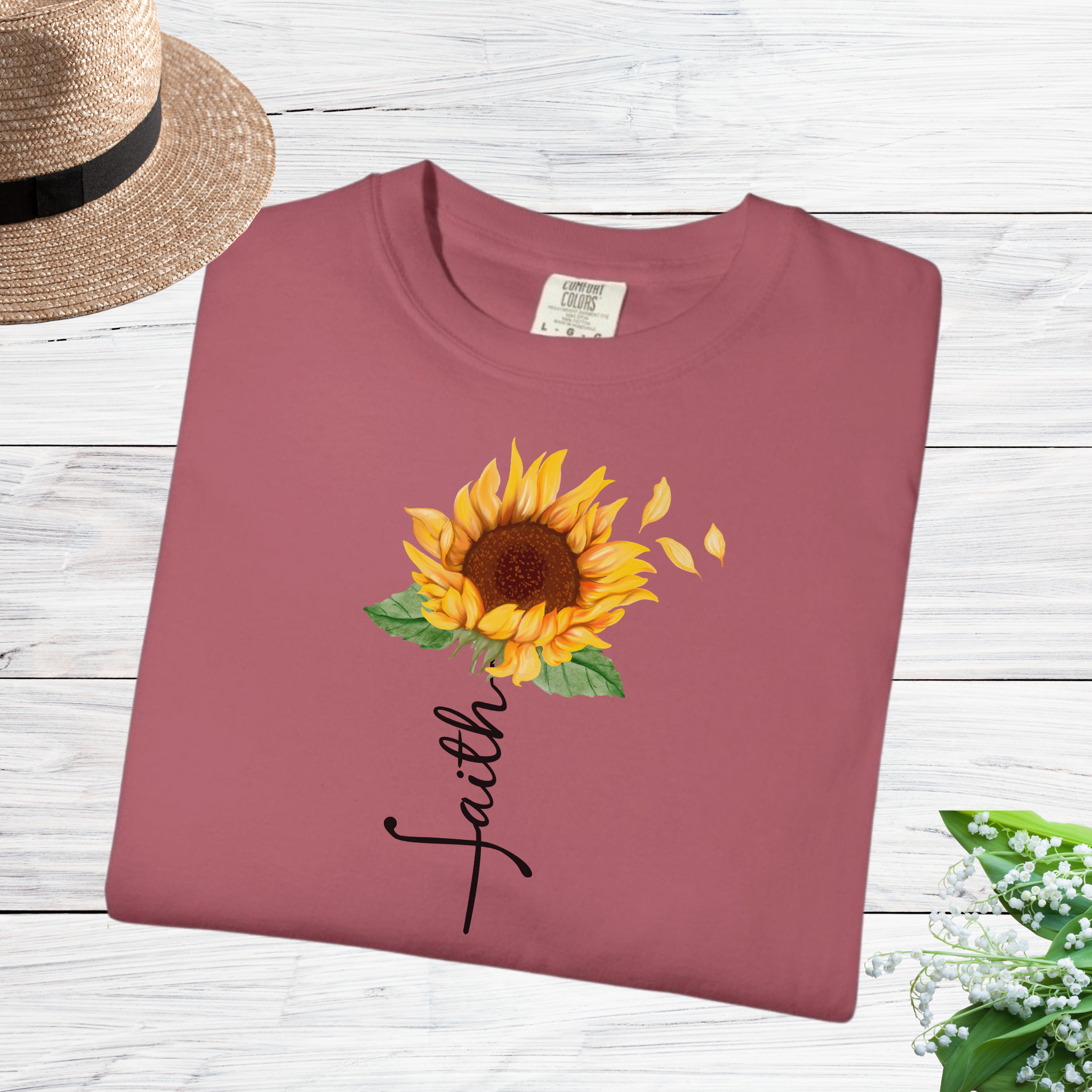 Comfort Colors Sunflower T-Shirt - Inspirational T-shirt, sunflower, Fall T-shirt, faith t shirt product thumbnail image Comfort Colors Sunflower T-Shirt - Inspirational T-shirt, sunflower, Fall T-shirt, faith t shirt product thumbnail image