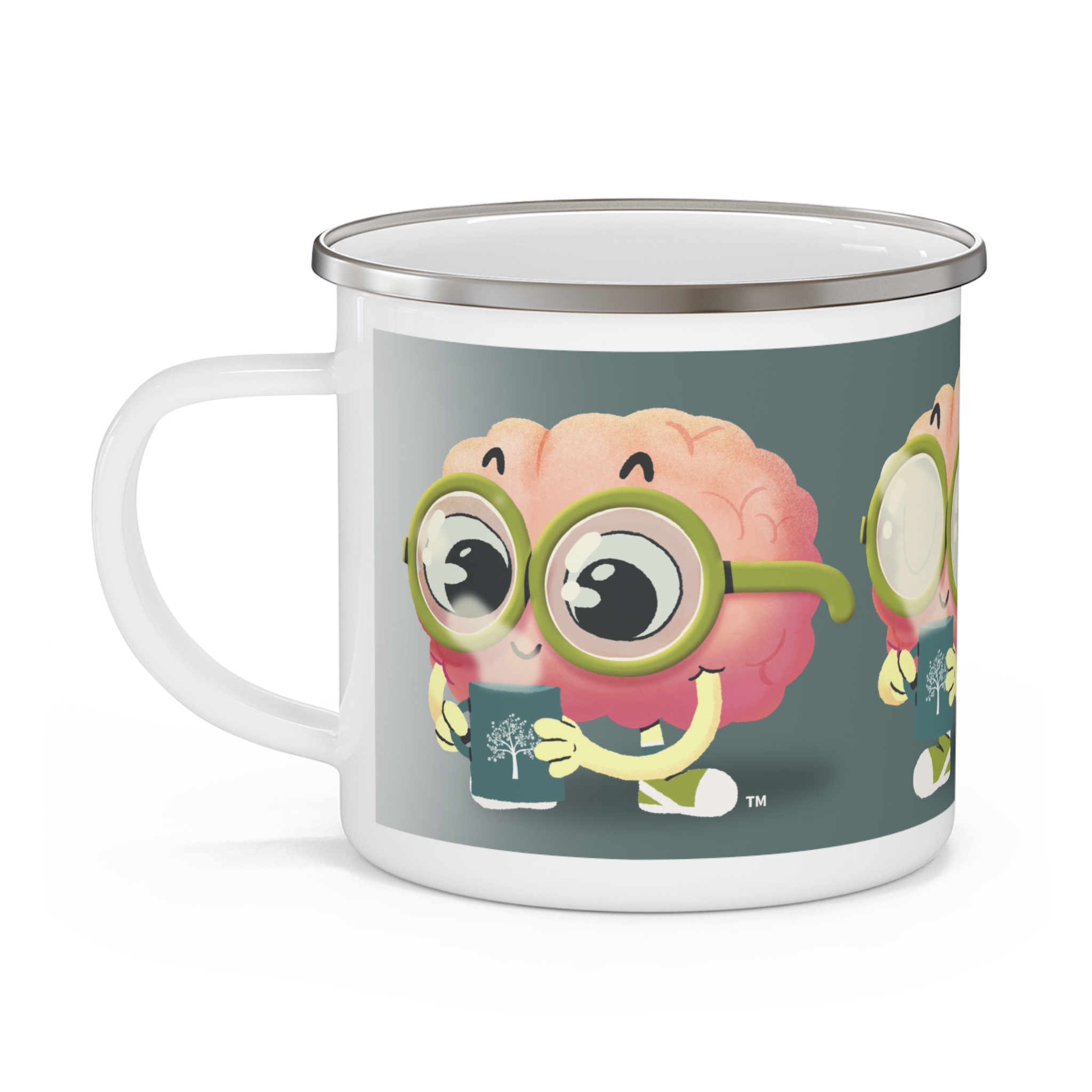  Coffee Break Enamel Camp Mug, 12oz