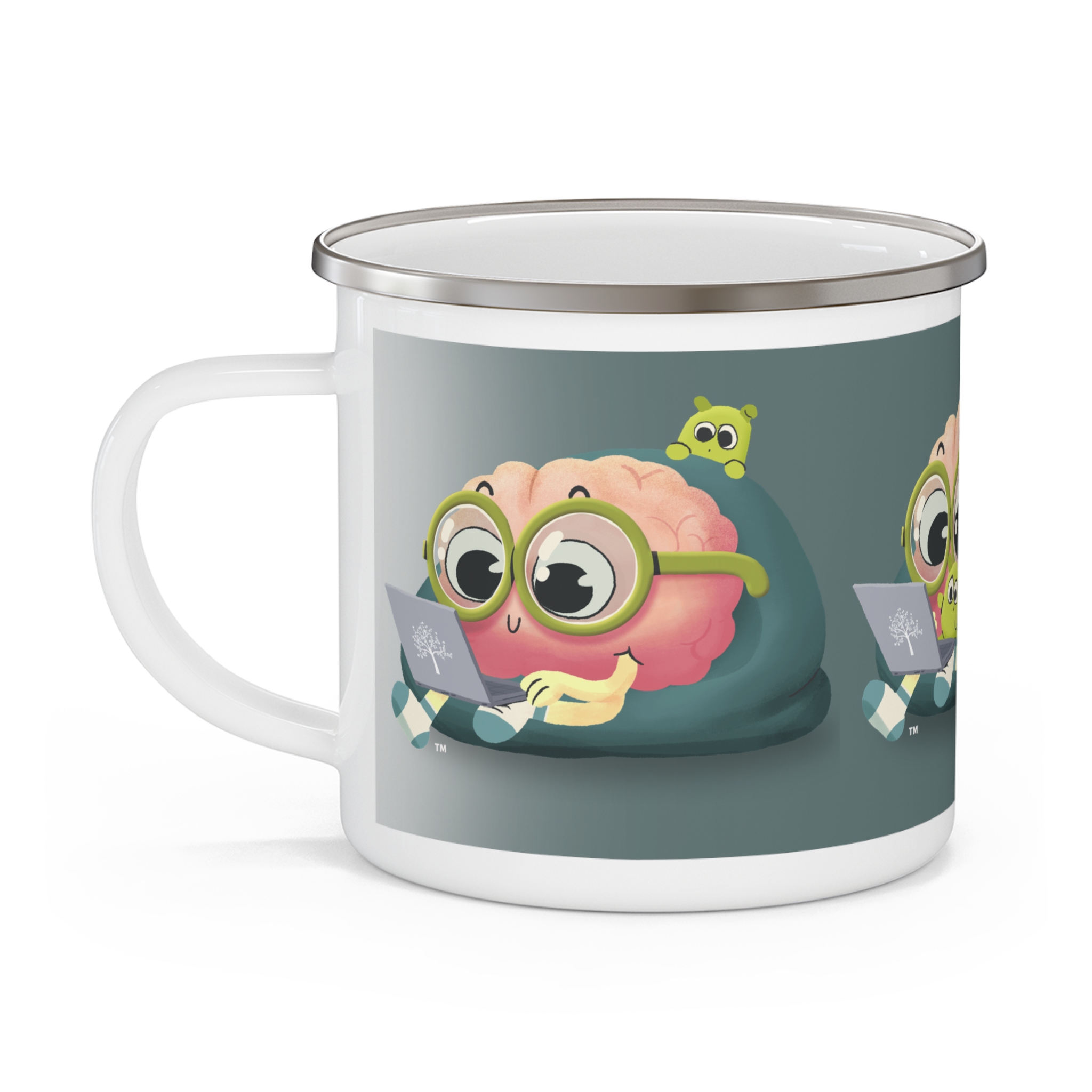 PEAbody &amp; PEAtie Enamel Camp Mug, 12oz