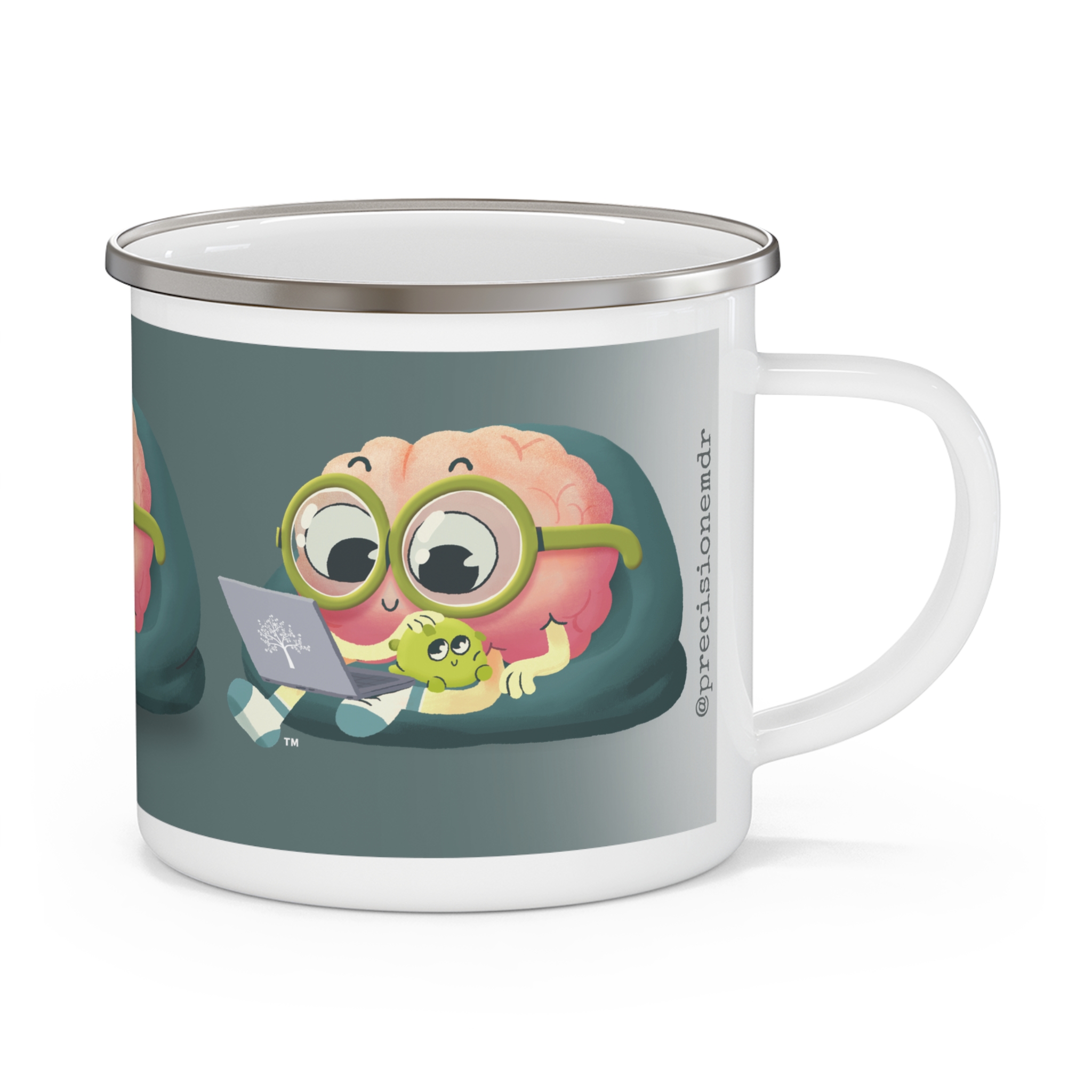 PEAbody & PEAtie Enamel Camp Mug, 12oz product thumbnail image PEAbody & PEAtie Enamel Camp Mug, 12oz product thumbnail image