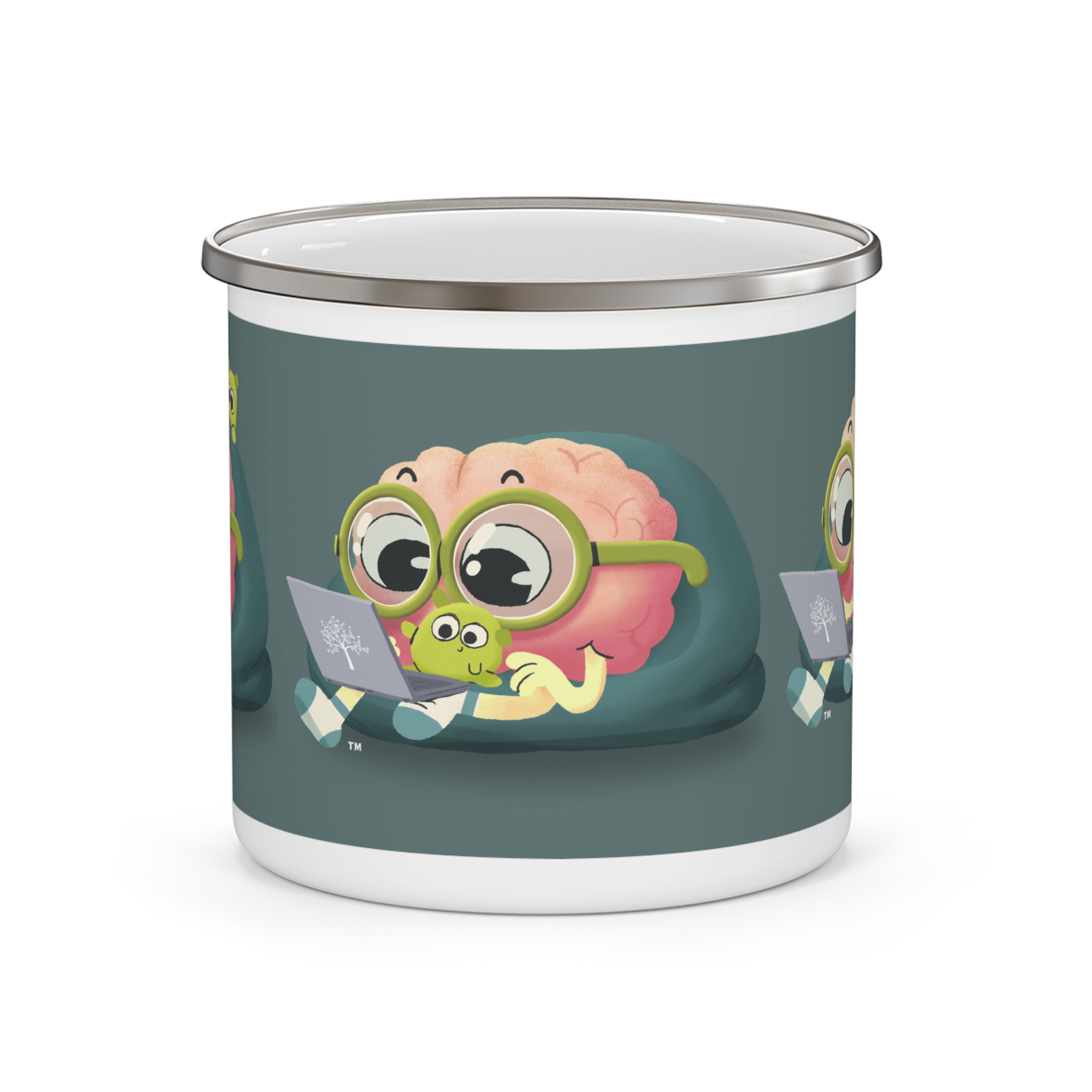 PEAbody & PEAtie Enamel Camp Mug, 12oz product thumbnail image PEAbody & PEAtie Enamel Camp Mug, 12oz product thumbnail image