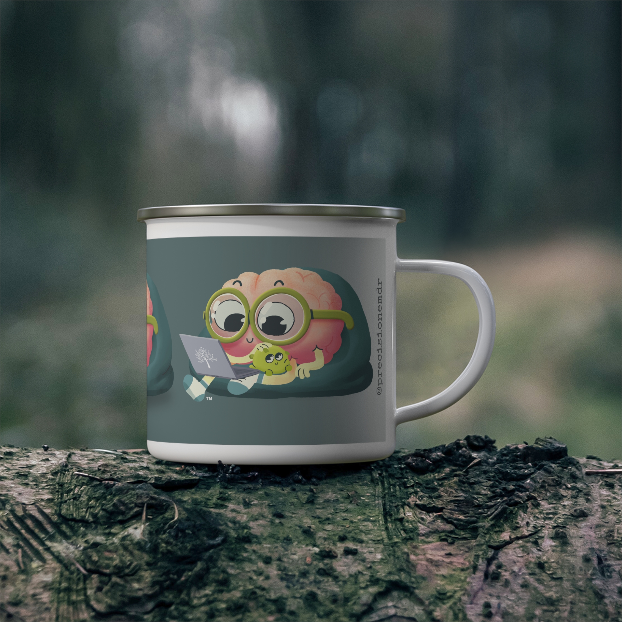 PEAbody & PEAtie Enamel Camp Mug, 12oz product thumbnail image PEAbody & PEAtie Enamel Camp Mug, 12oz product thumbnail image