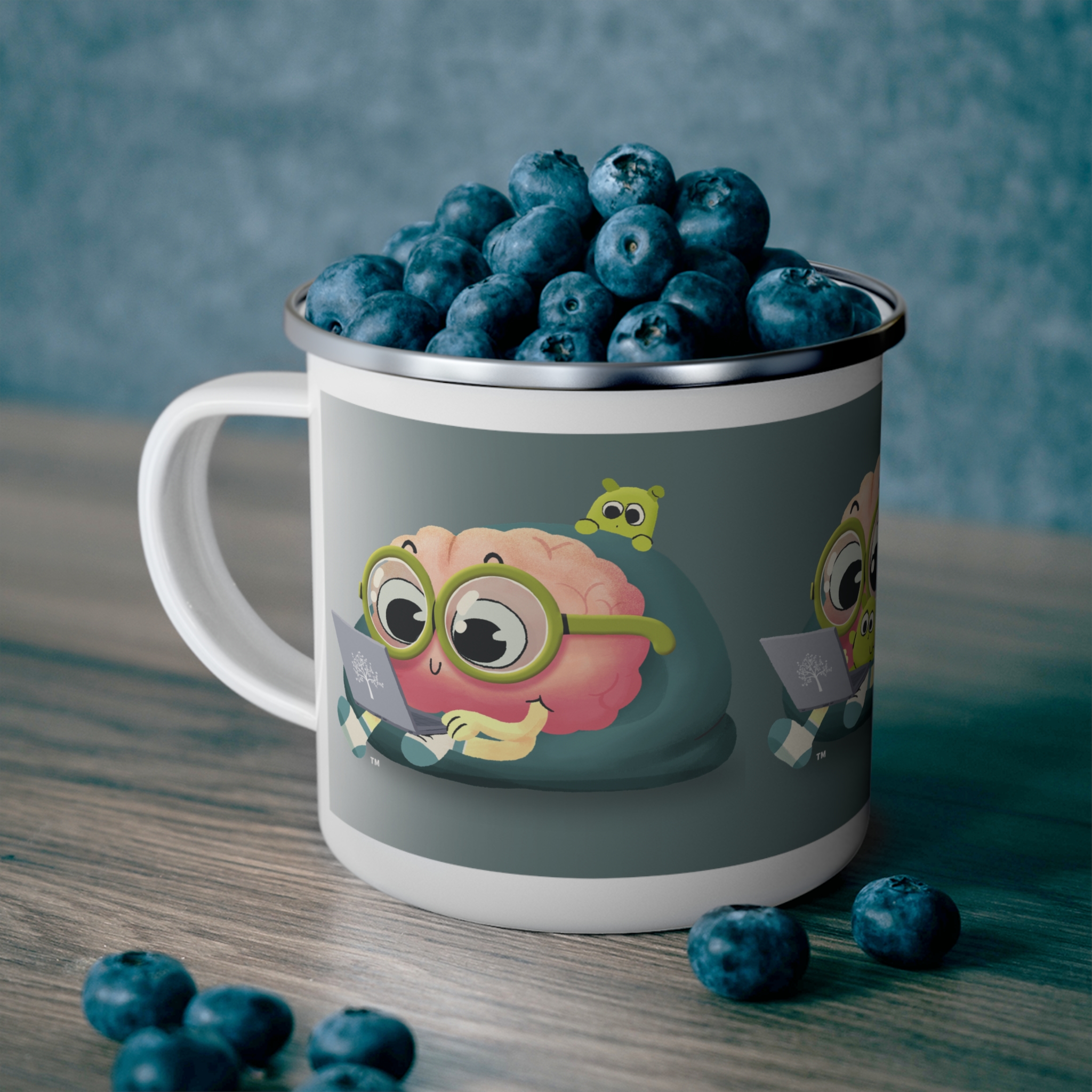 PEAbody & PEAtie Enamel Camp Mug, 12oz product thumbnail image PEAbody & PEAtie Enamel Camp Mug, 12oz product thumbnail image