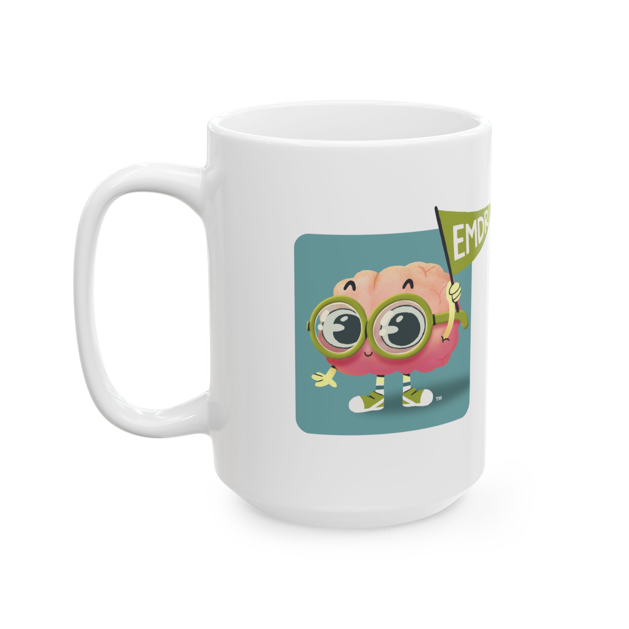 PEAbody EMDR Flag Ceramic Mug, 15 oz