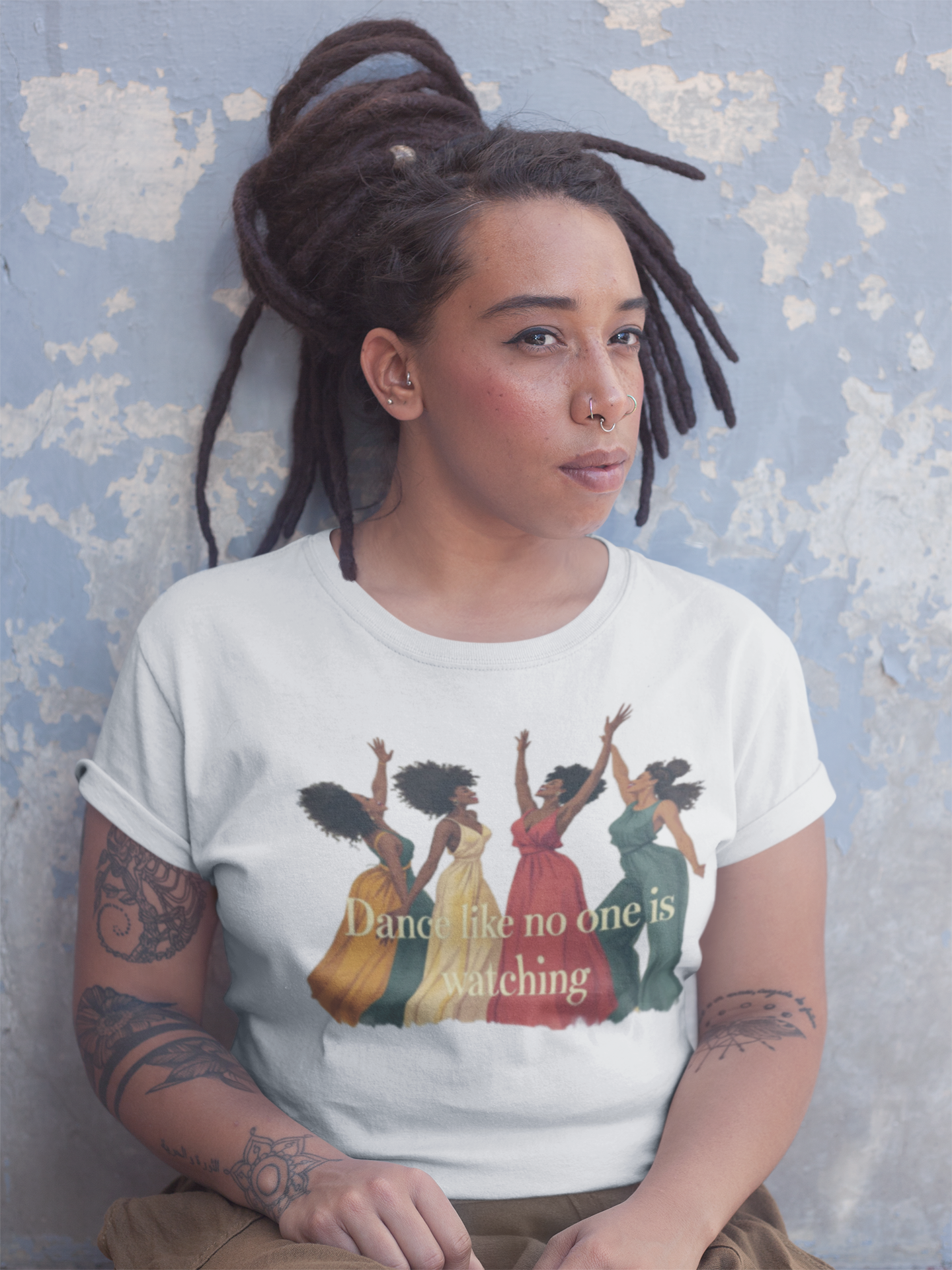 Dance Like No One Is Watching Tee, Unisex Heavy Cotton Tee, Motivational T-Shirt, Gift for Dancers, Casual Wear, Everyday Inspiration product thumbnail image