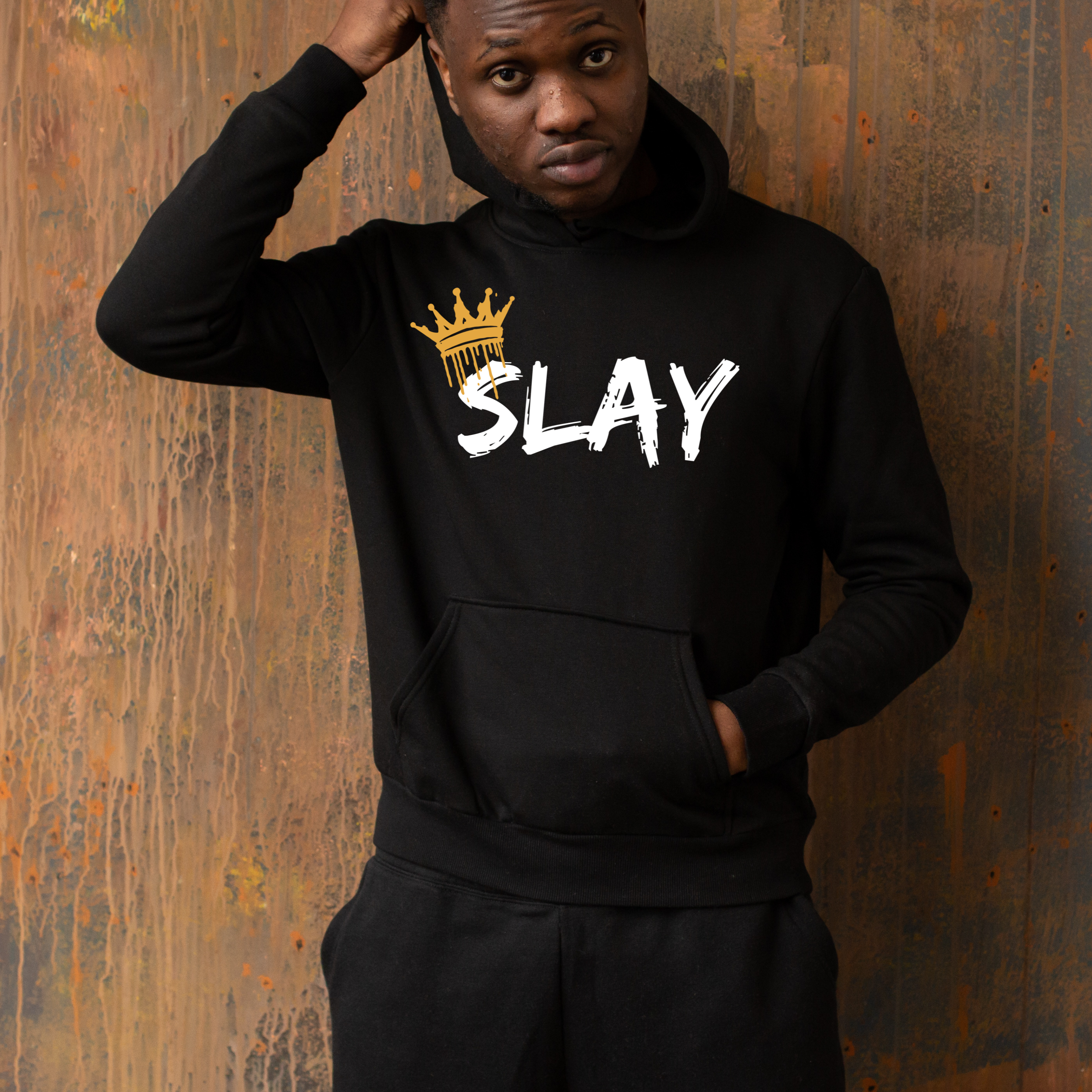 Unisex Slay Hoodie - Comfortable Sweatshirt for Casual Outfits, Perfect for Gifts, Streetwear, Motivational Apparel, Fall/Winter Fashion product thumbnail image
