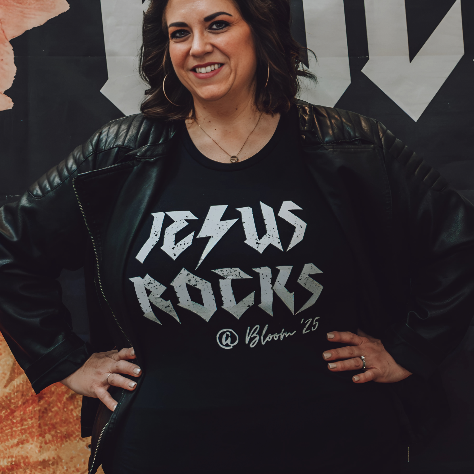 Jesus Rocks - Slim Fit Women's Tee product thumbnail image Jesus Rocks - Slim Fit Women's Tee product thumbnail image