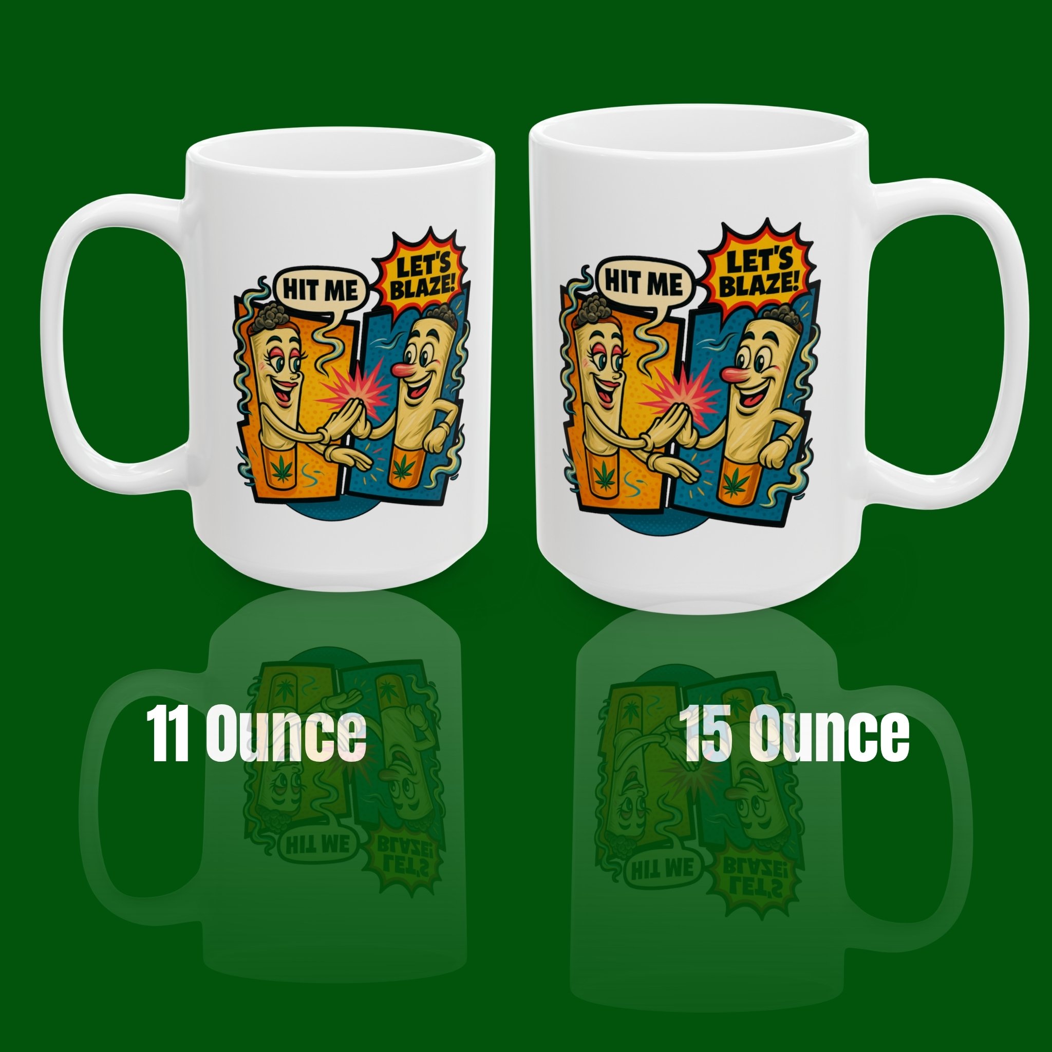 Coffee Mug Funny Original 'Hit Me' Graphic Design product thumbnail image