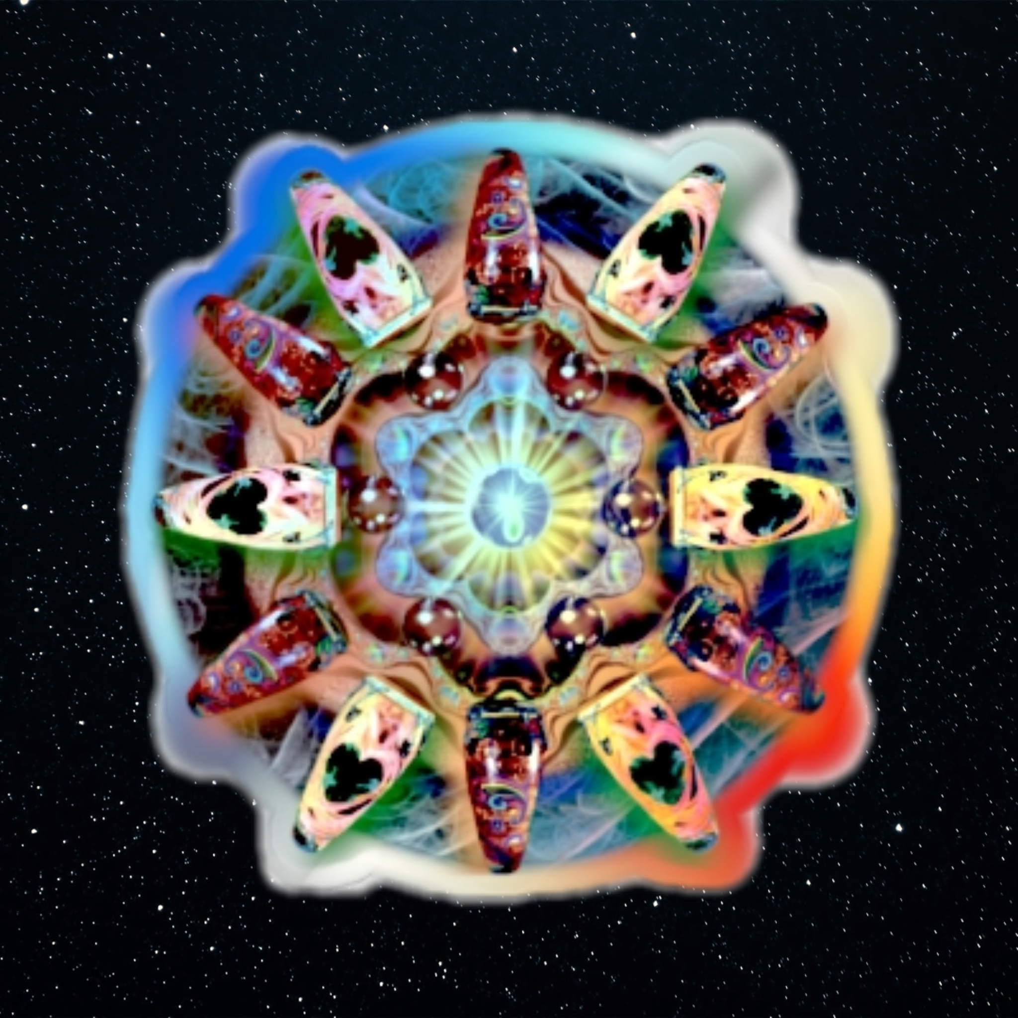 Holographic Stickers - Conga Drum Art, Drum Stickers, Colorful Decals for Laptops, Water Bottles, Skateboards, Journals, and More!