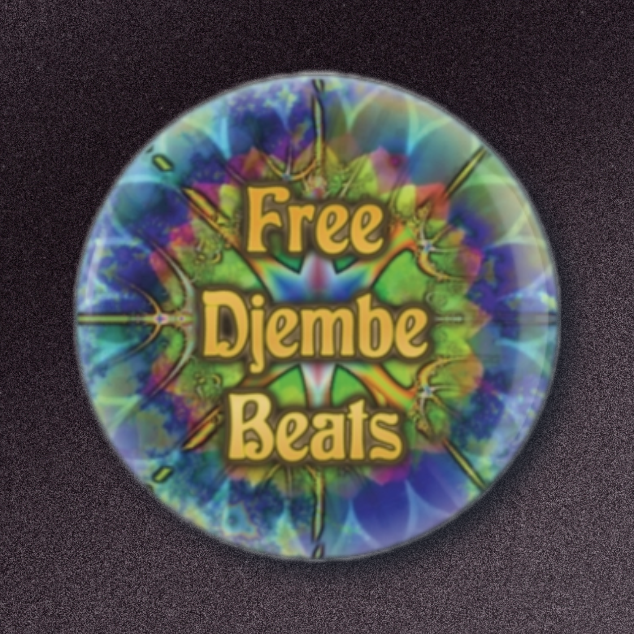 Button Magnet, Fridge Magnet,  'Free Djembe Beats' Magnets, Colorful Magnet, for Music Lovers, Refrigerator Decor, Unique Gift Idea, Party Favors