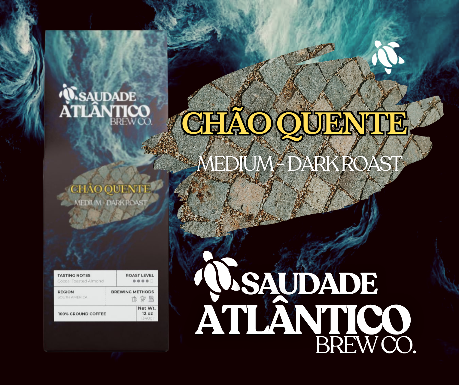 COFFEE: Chão Quente Medium-Dark Roast Coffee Blend | Saudade Atlântico Brew Co. 