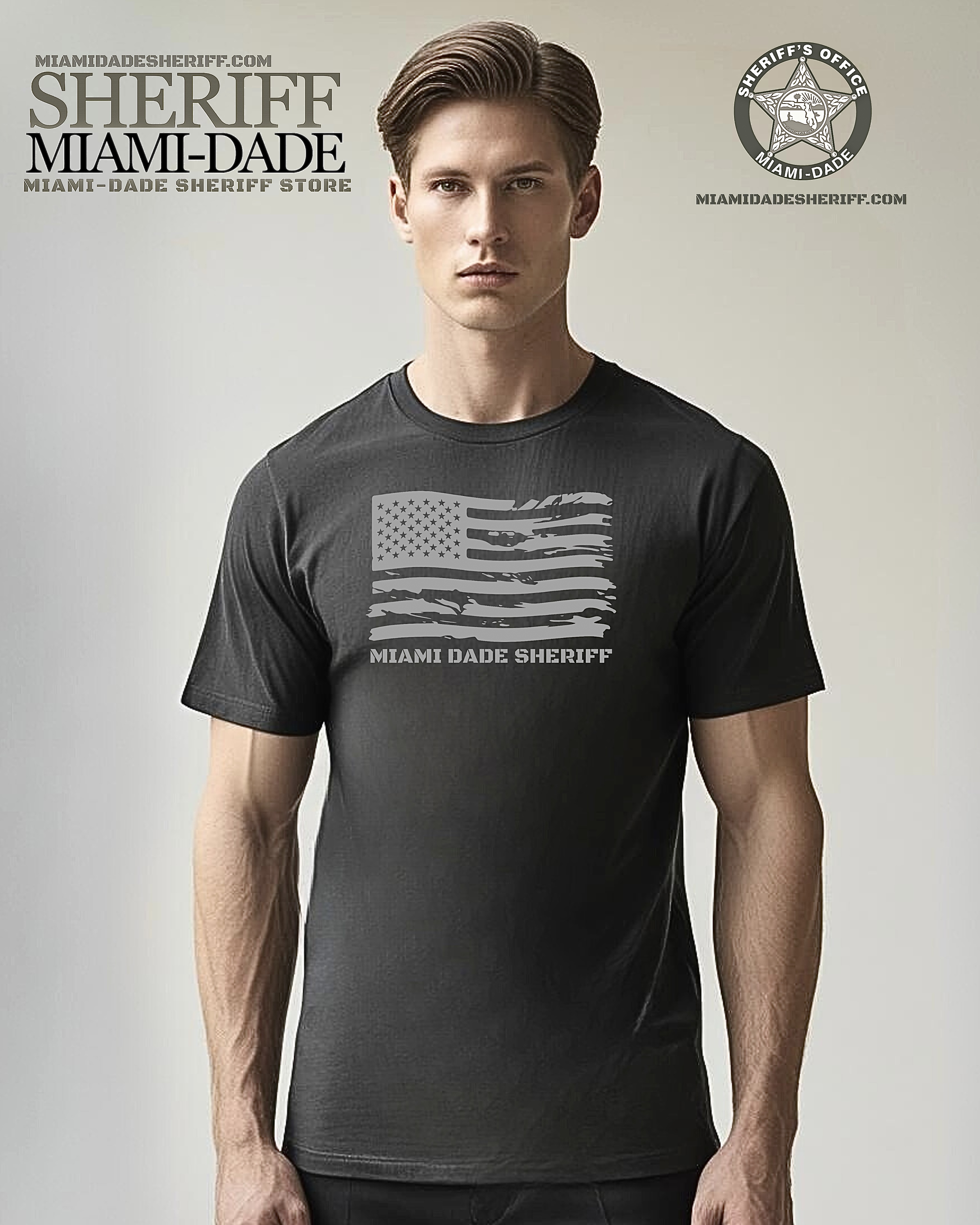 MIAMI DADE SHERIFF FLAG UNISEX TEE
