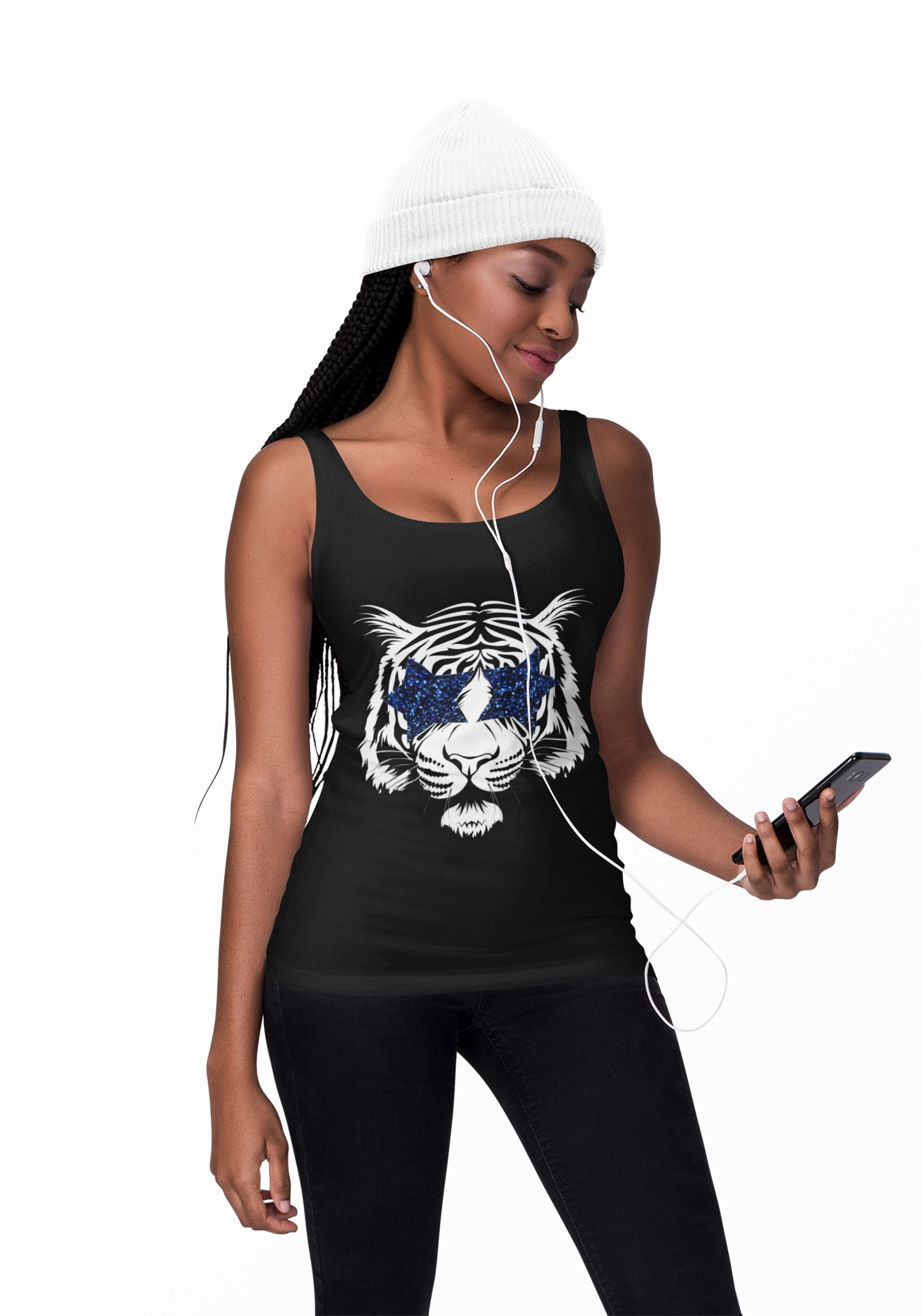 Racerback Tank Tiger Mascot Graphic Tee product thumbnail image