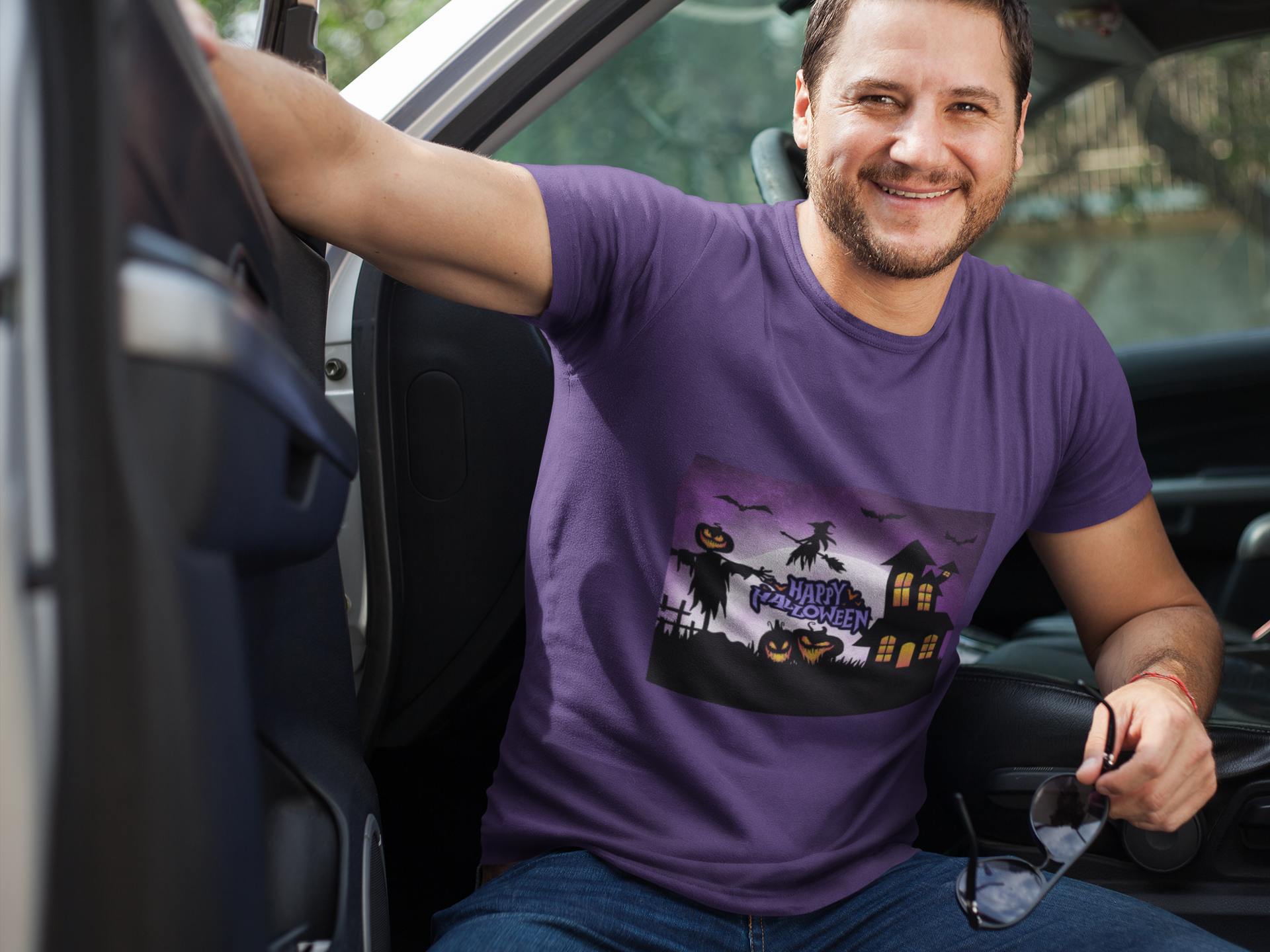 "WITCHING HOUR: A FULL MOON HALLOWEEN" Halloween Unisex Short Sleeve Tee product thumbnail image