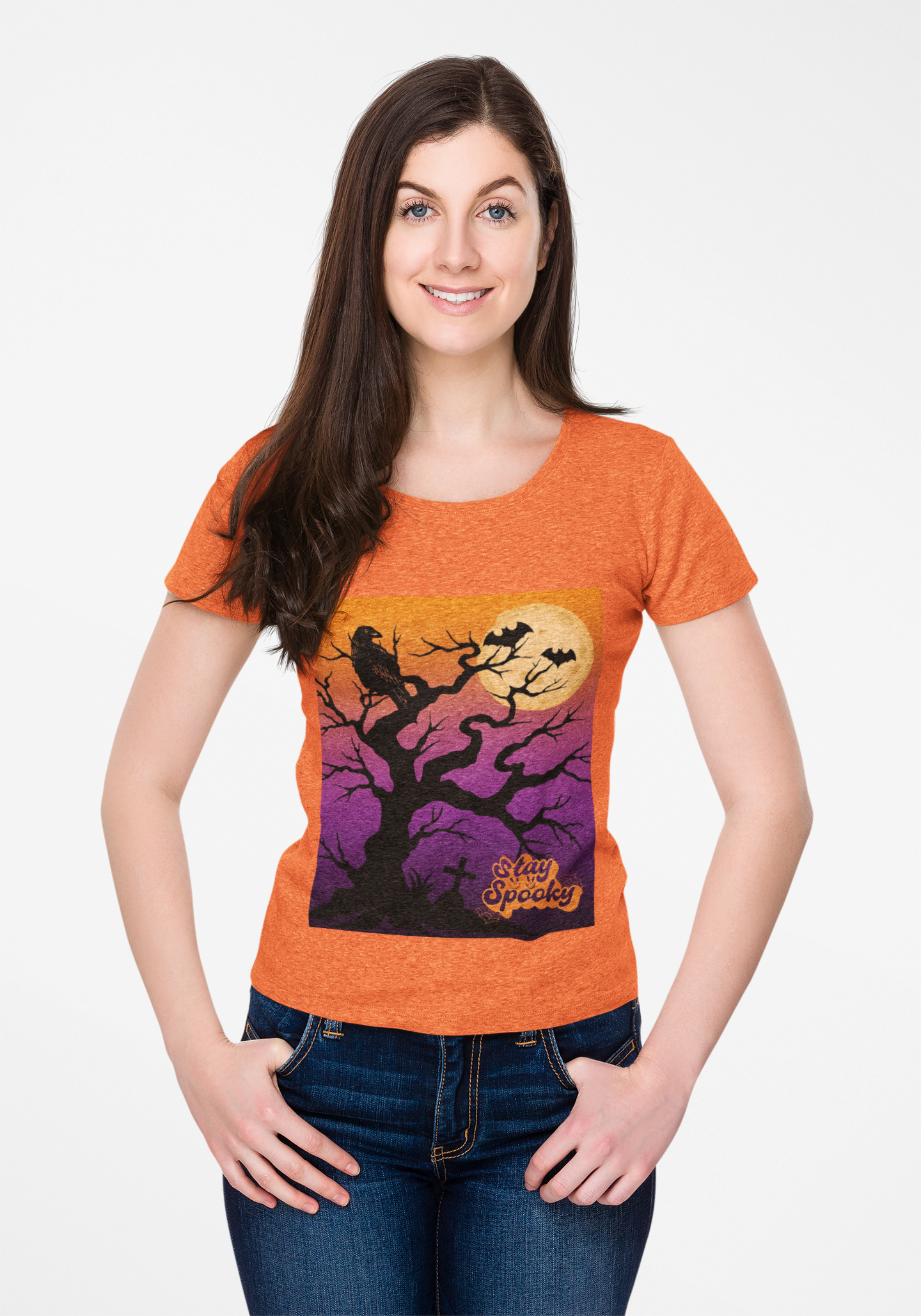 "STAY SPOOKY" Halloween Unisex Short Sleeve Tee product thumbnail image