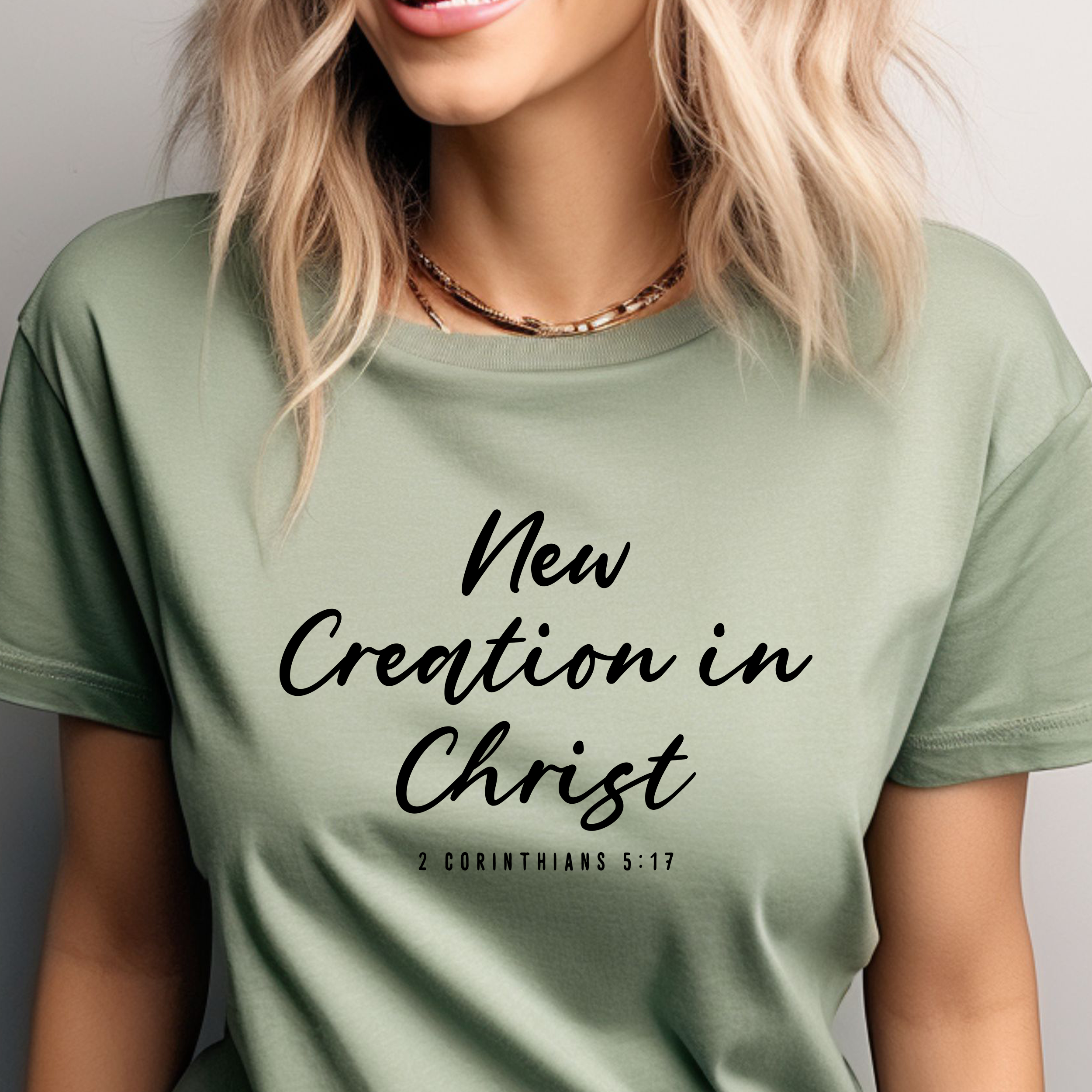 New Creation in Christ - Christian T-Shirt product thumbnail image New Creation in Christ - Christian T-Shirt product thumbnail image