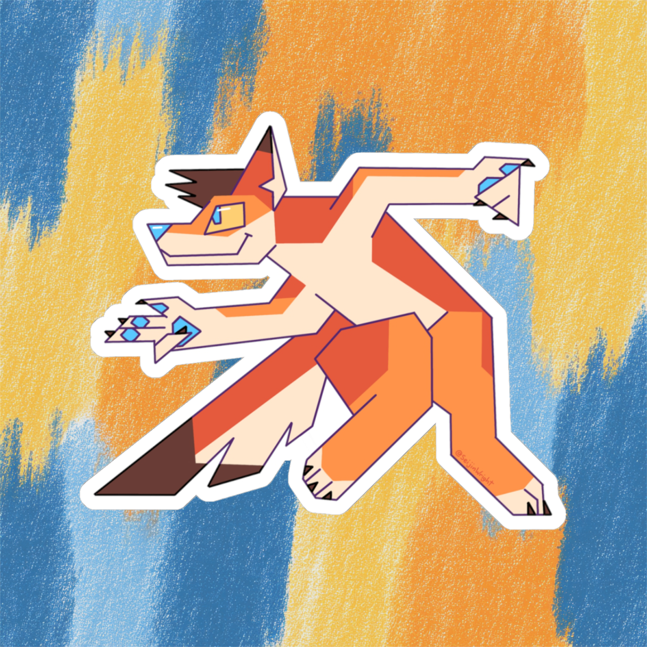 Arc the Coyote AWU Sticker product thumbnail image