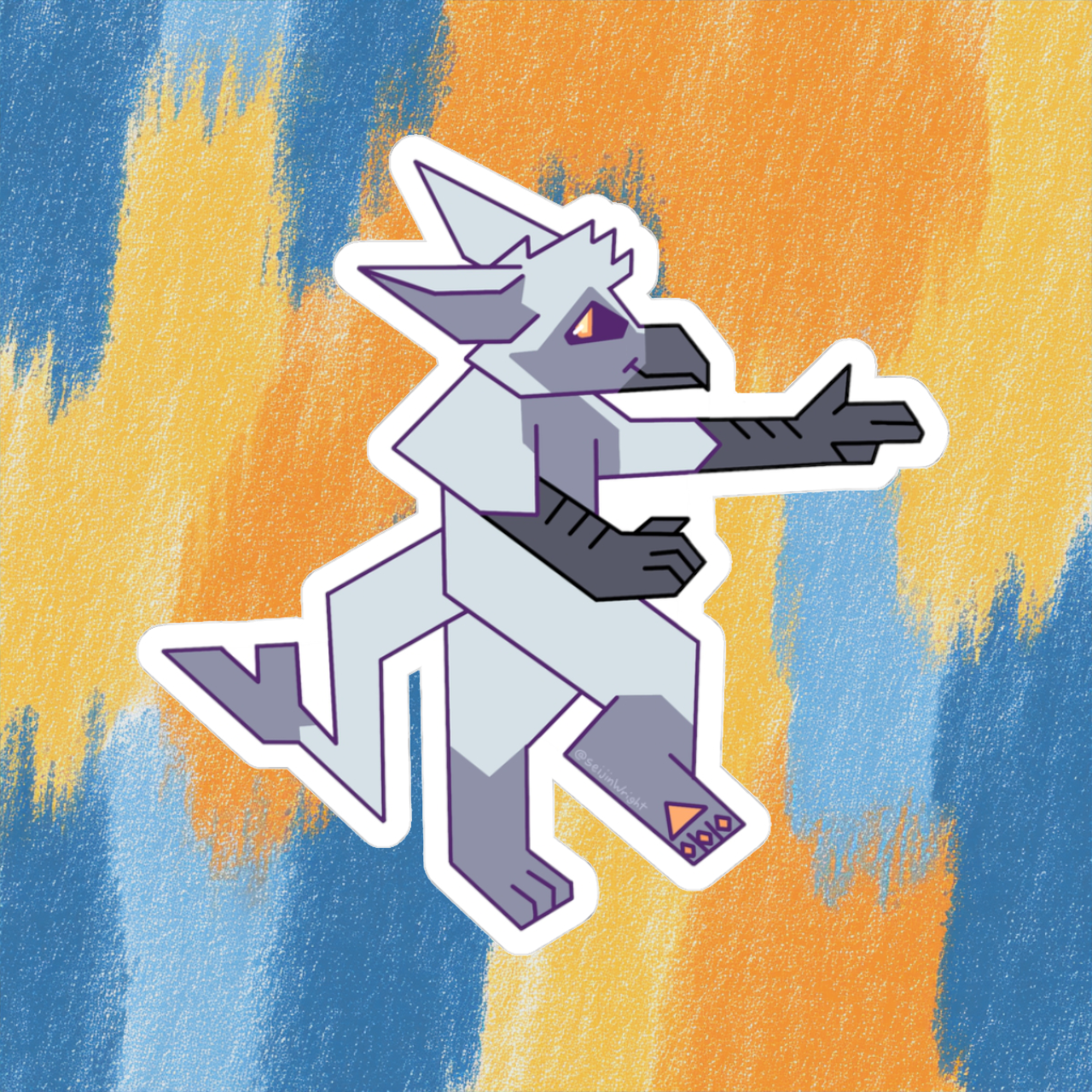 Spike the Gryphon AWU Sticker