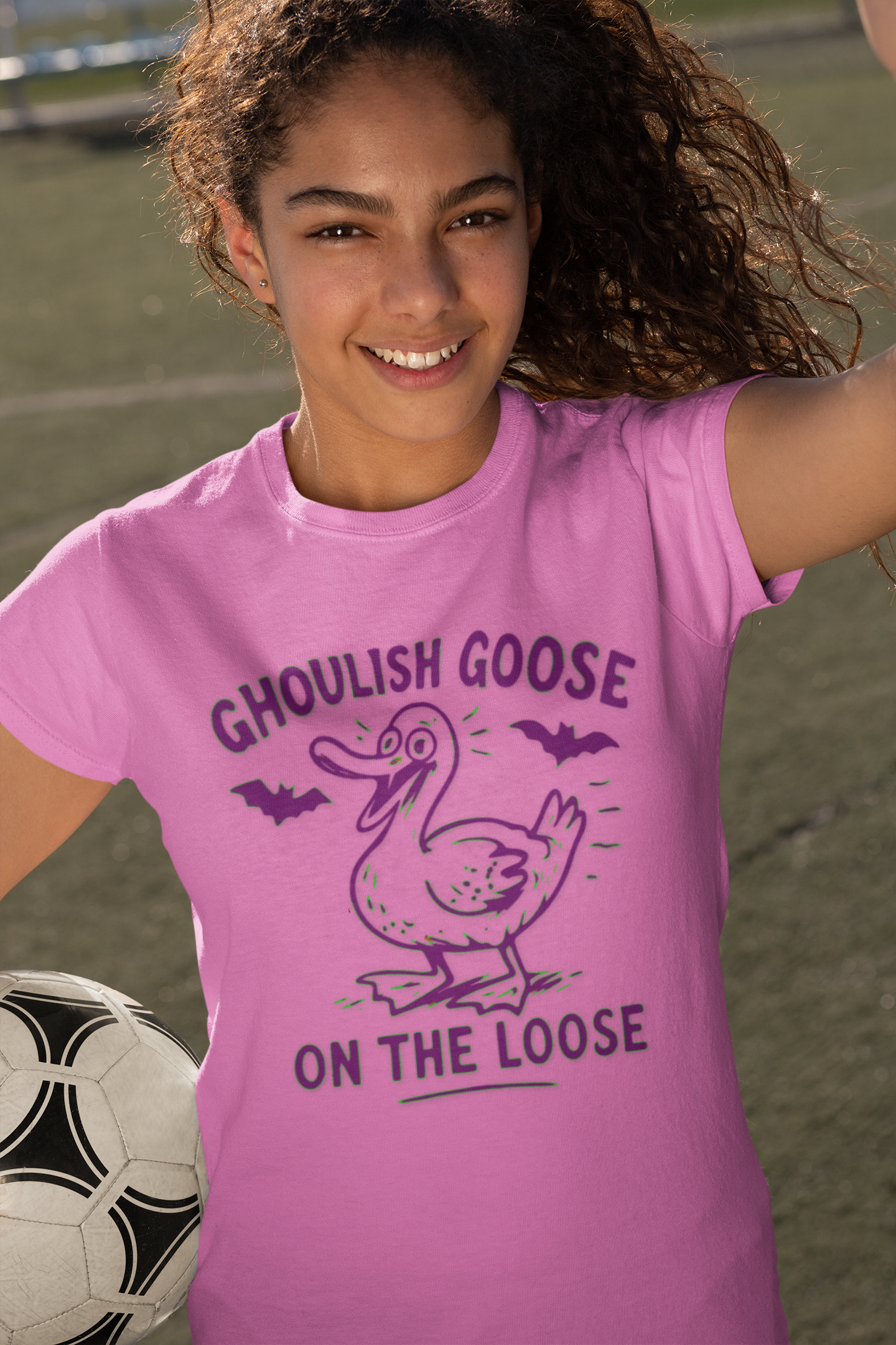 Ghoulish Goose Halloween T-Shirt, Unisex Funny Tee for Spooky Season, Perfect for Halloween Parties, Gift for Goose Lovers product thumbnail image