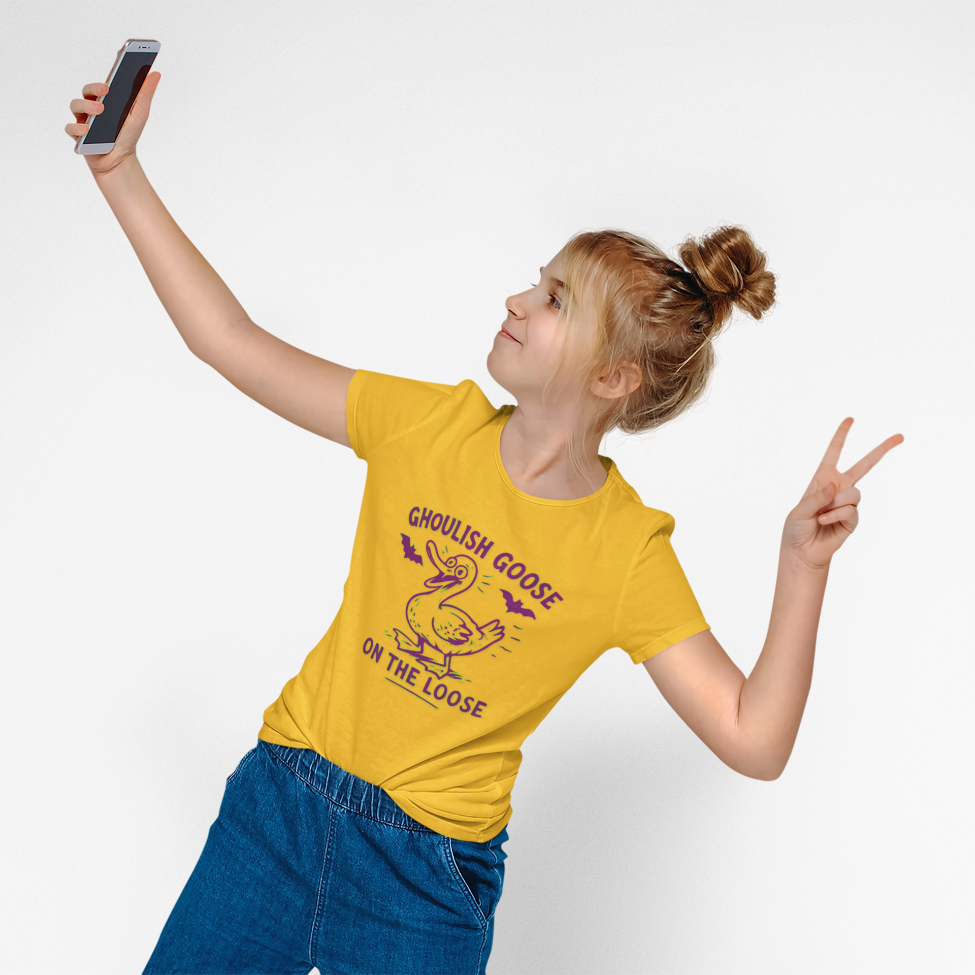 Ghoulish Goose Halloween T-Shirt, Unisex Funny Tee for Spooky Season, Perfect for Halloween Parties, Gift for Goose Lovers product thumbnail image Ghoulish Goose Halloween T-Shirt, Unisex Funny Tee for Spooky Season, Perfect for Halloween Parties, Gift for Goose Lovers product thumbnail image