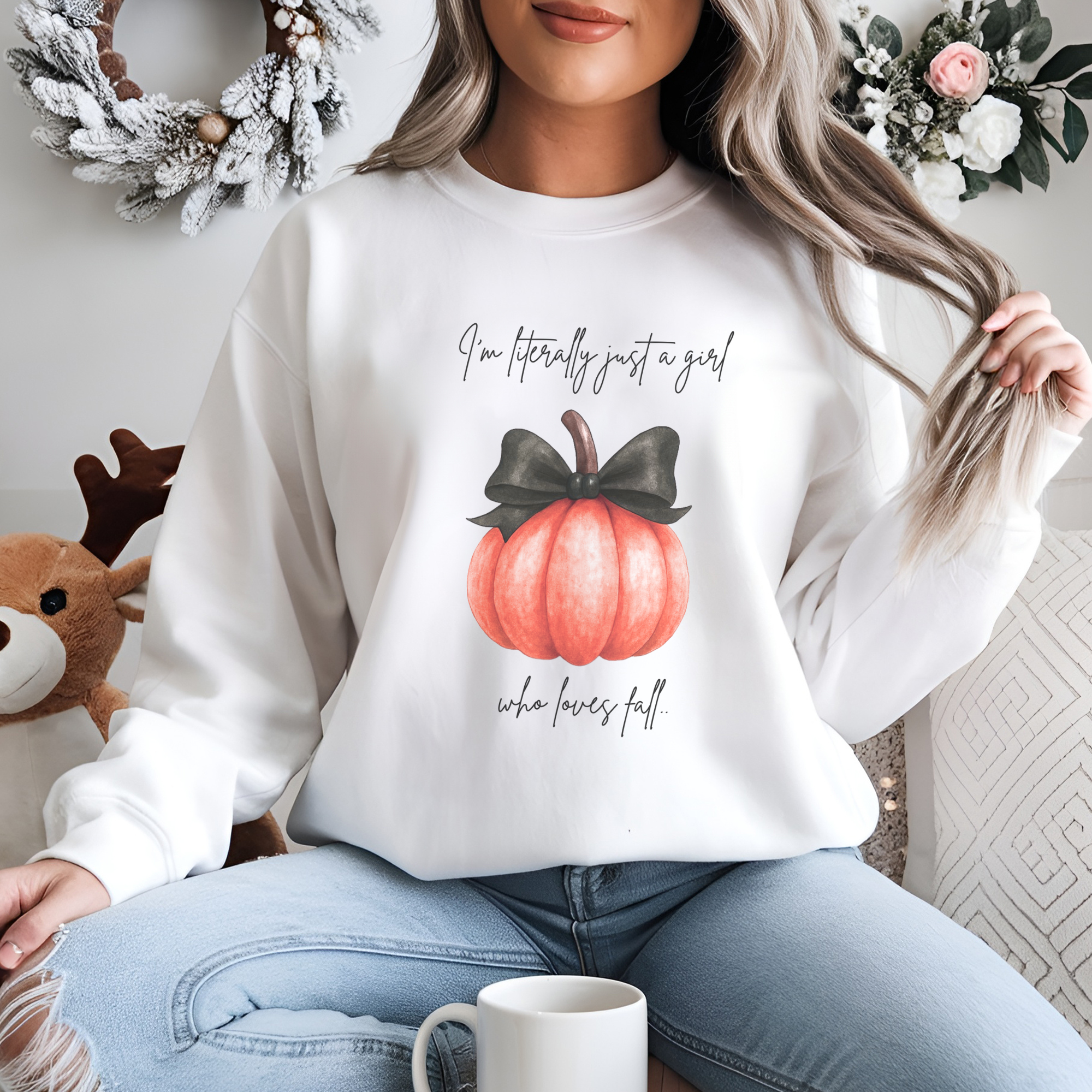 Cozy Fall Pumpkin Sweatshirt, Autumn Apparel, Seasonal Crewneck, Gift for Her, Halloween Fashion Cozy Fall Pumpkin Sweatshirt, Autumn Apparel, Seasonal Crewneck, Gift for Her, Halloween Fashion