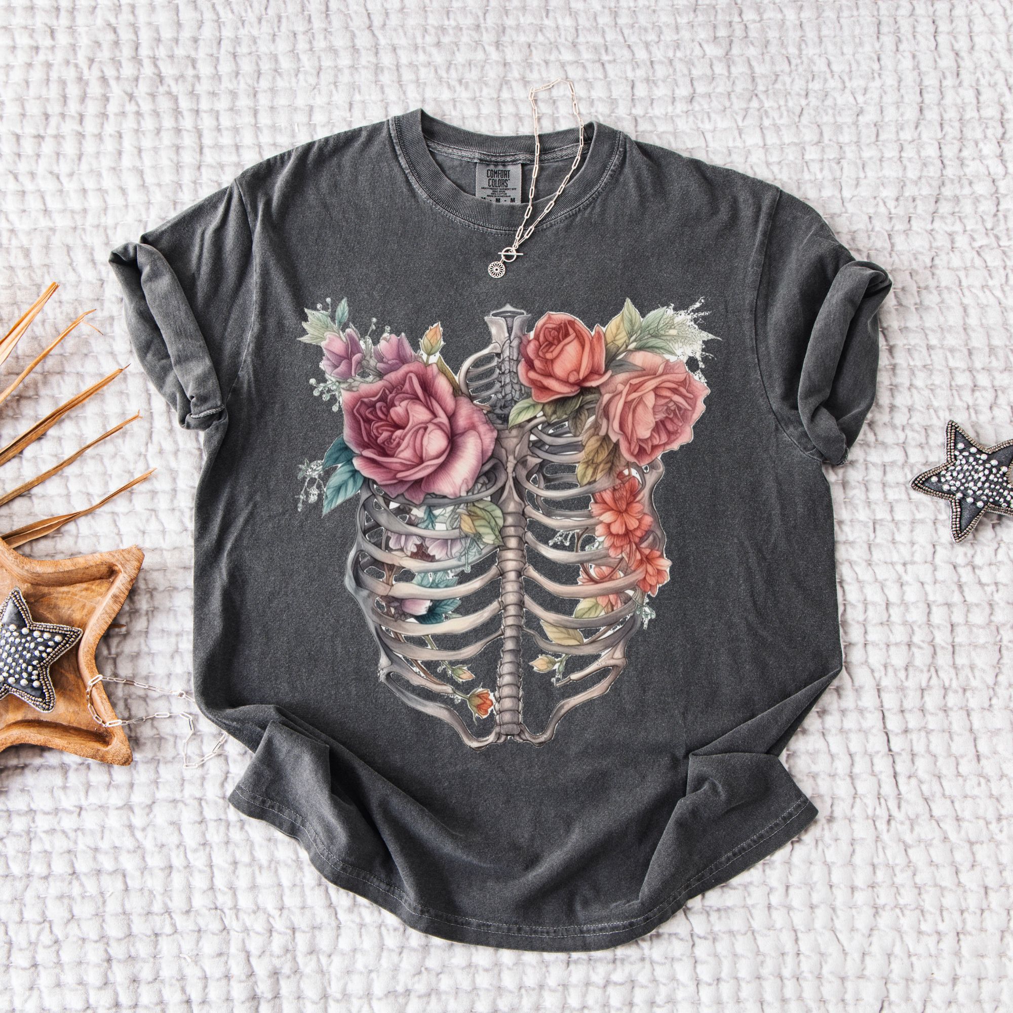 Floral Skeleton T-Shirt  product thumbnail image