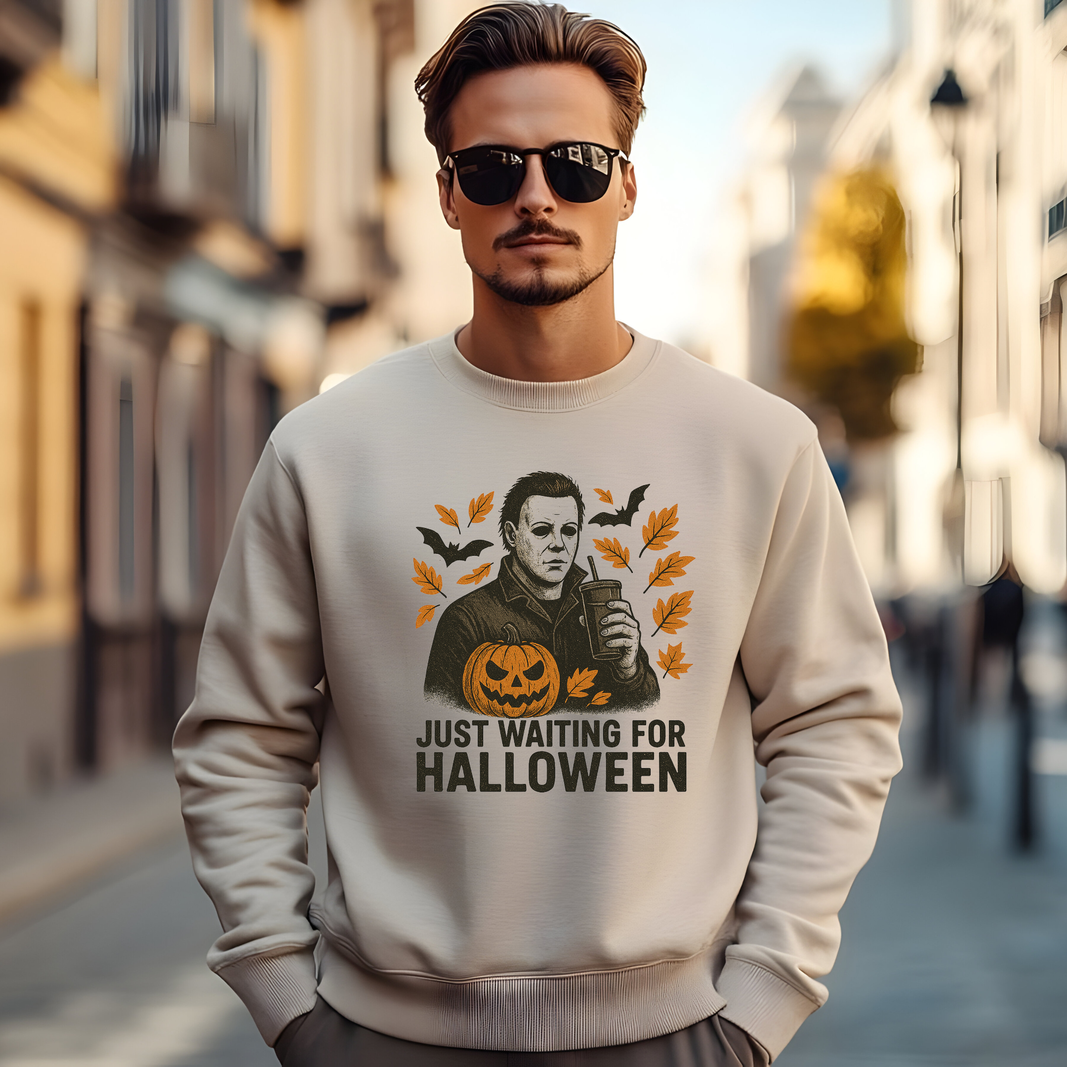 Halloween Personalized Sweatshirt, Unisex Creepy Crewneck, Michael Myers Apparel, Spooky Season Gift, Fall Cozy Wear