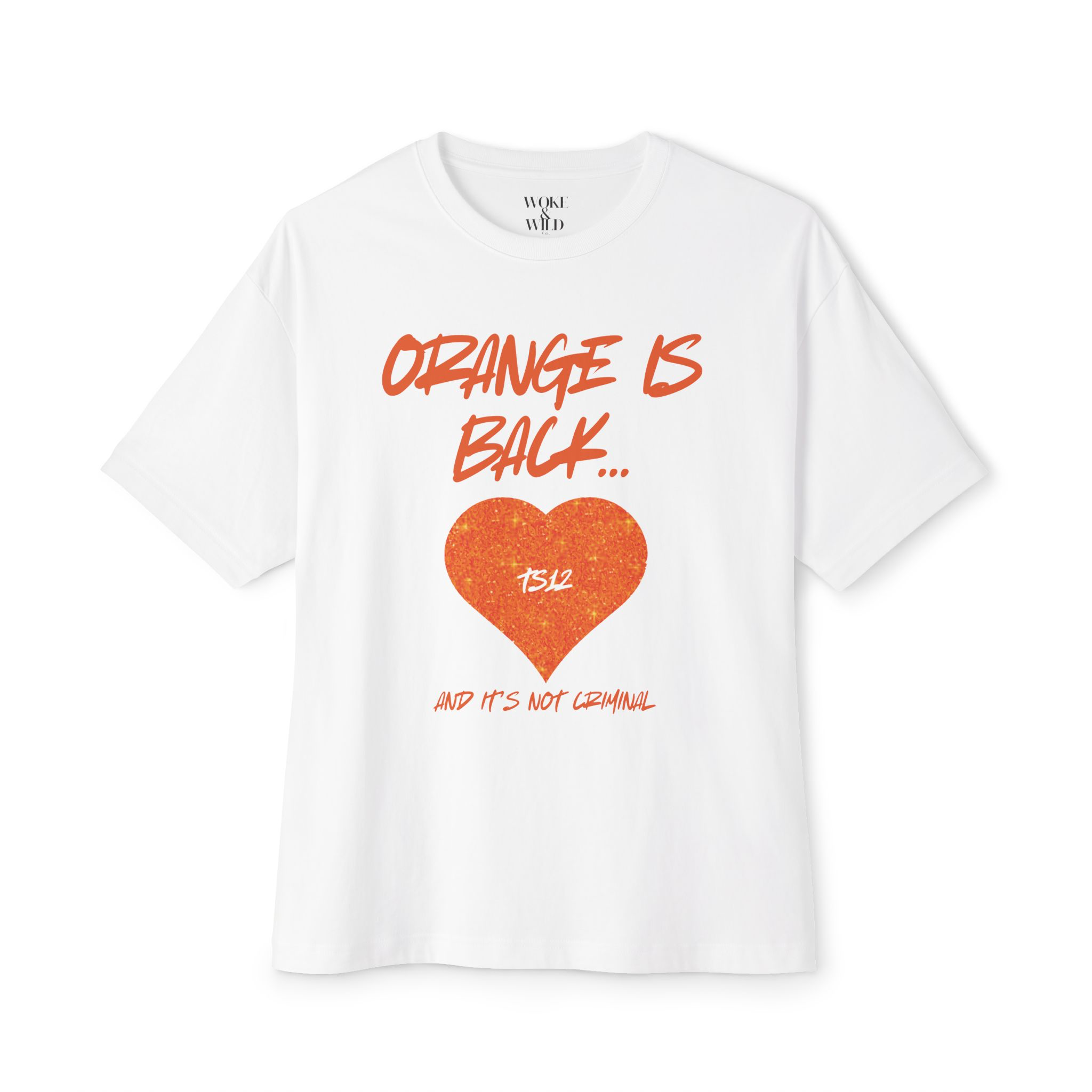 ORANGE IS BACK...AND IT'S NOT CRIMINAL~ SWIFTIE UNISEX OVERSIZED BOXY TEE product thumbnail image ORANGE IS BACK...AND IT'S NOT CRIMINAL~ SWIFTIE UNISEX OVERSIZED BOXY TEE product thumbnail image