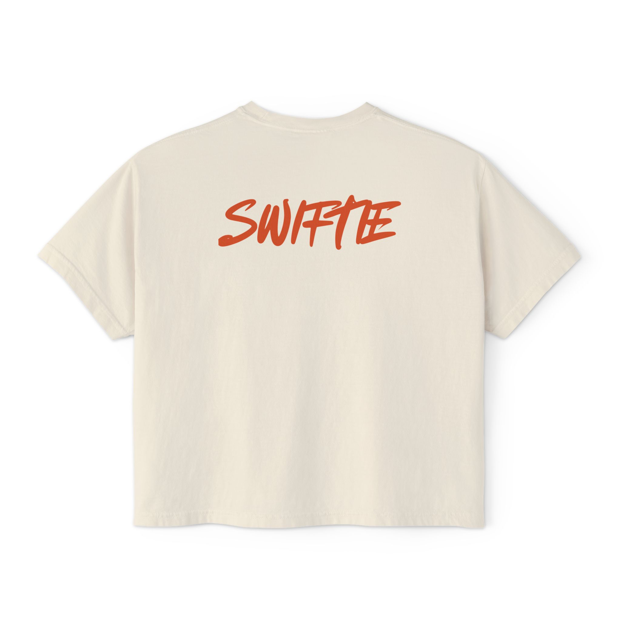 ORANGE IS BACK...AND IT'S NOT CRIMINAL~ SWIFTIE WOMENS BOXY TSHIRT product thumbnail image