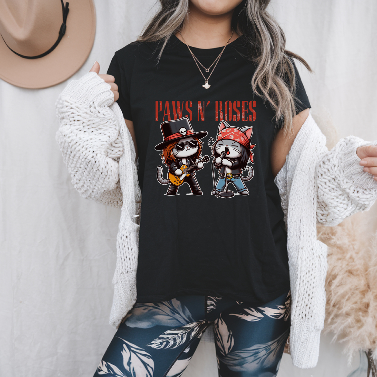 Paws 'n Roses T-Shirt product thumbnail image Paws 'n Roses T-Shirt product thumbnail image