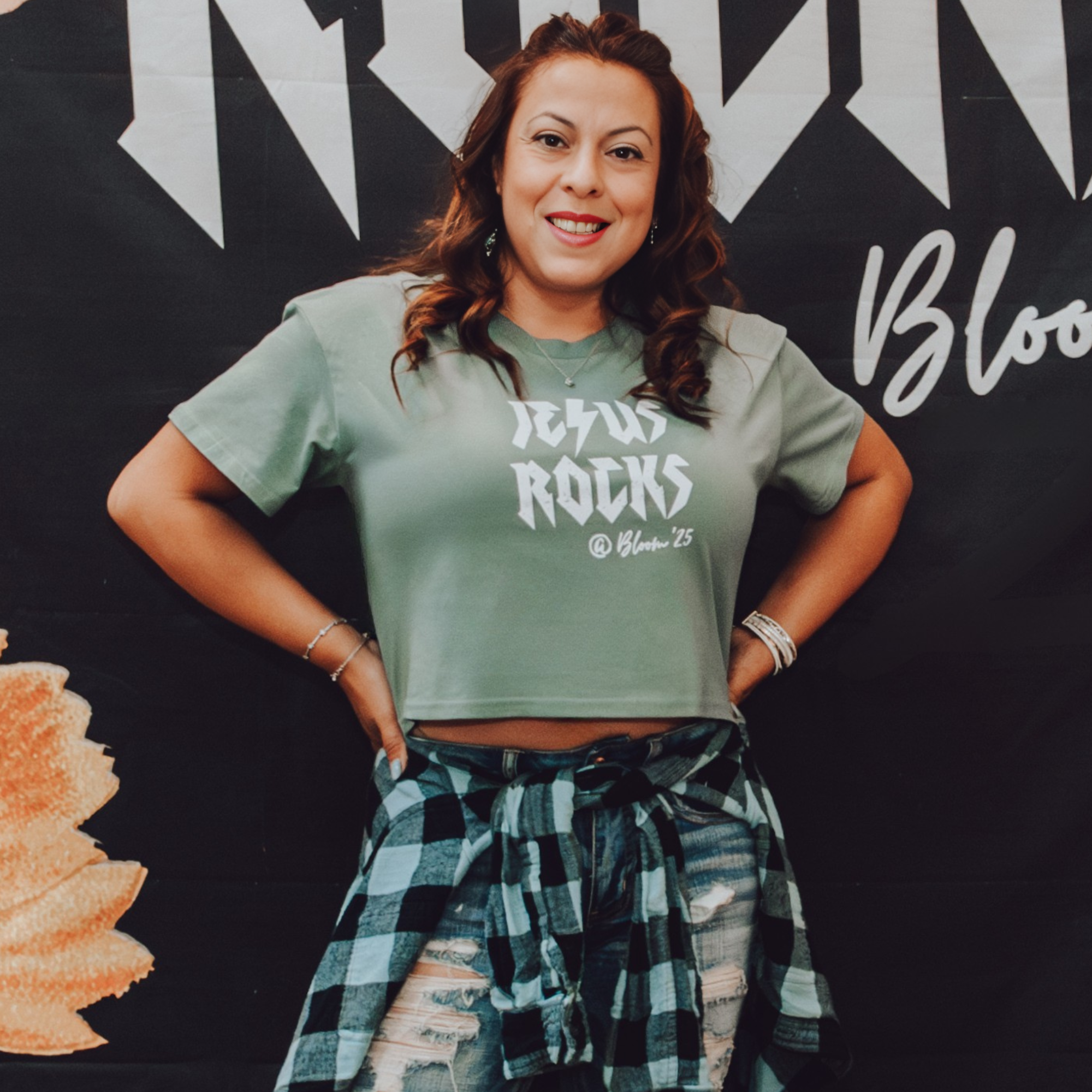 Jesus Rocks - Women's Crop Tee