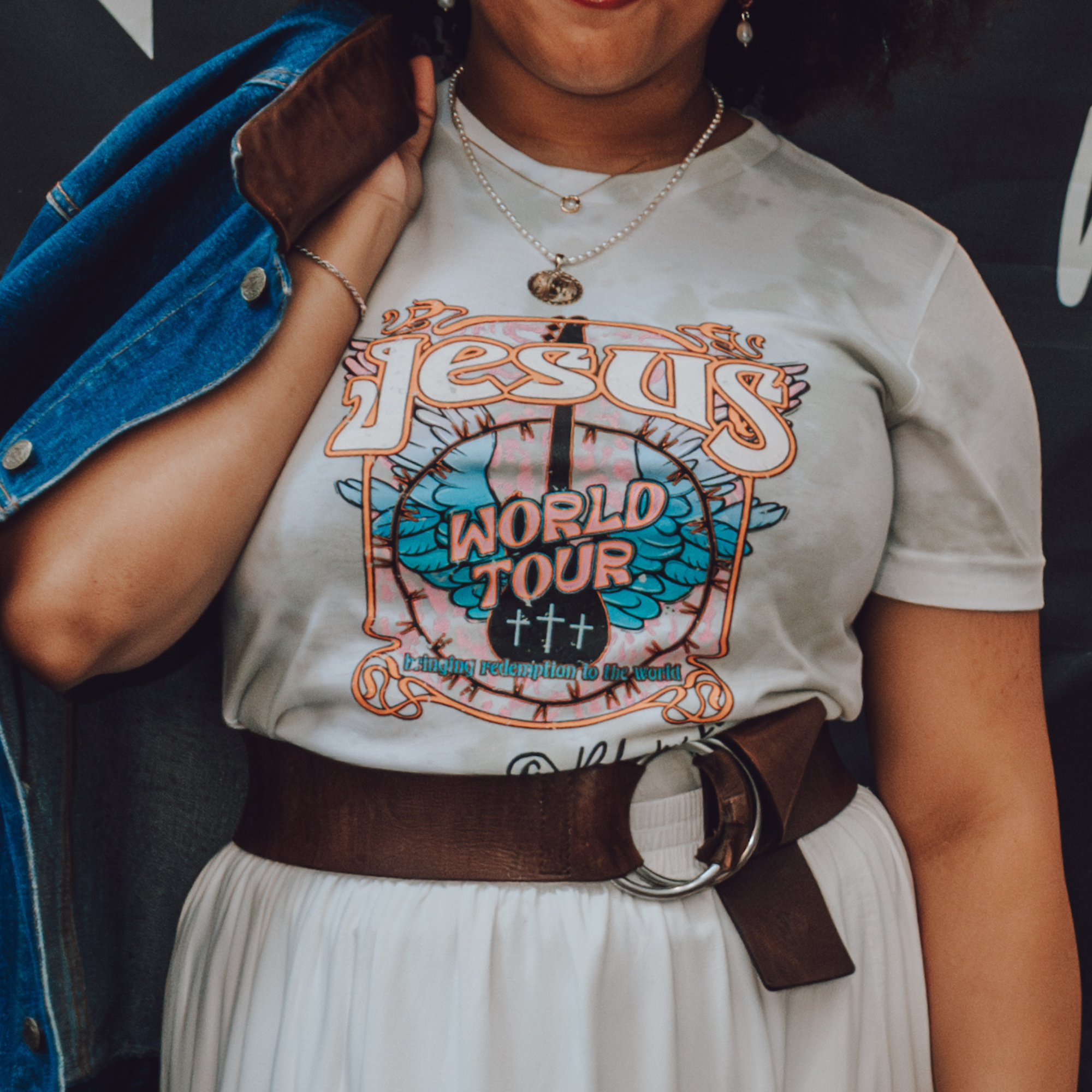 World Tour - Unisex Tie-Dye T-Shirt product thumbnail image World Tour - Unisex Tie-Dye T-Shirt product thumbnail image