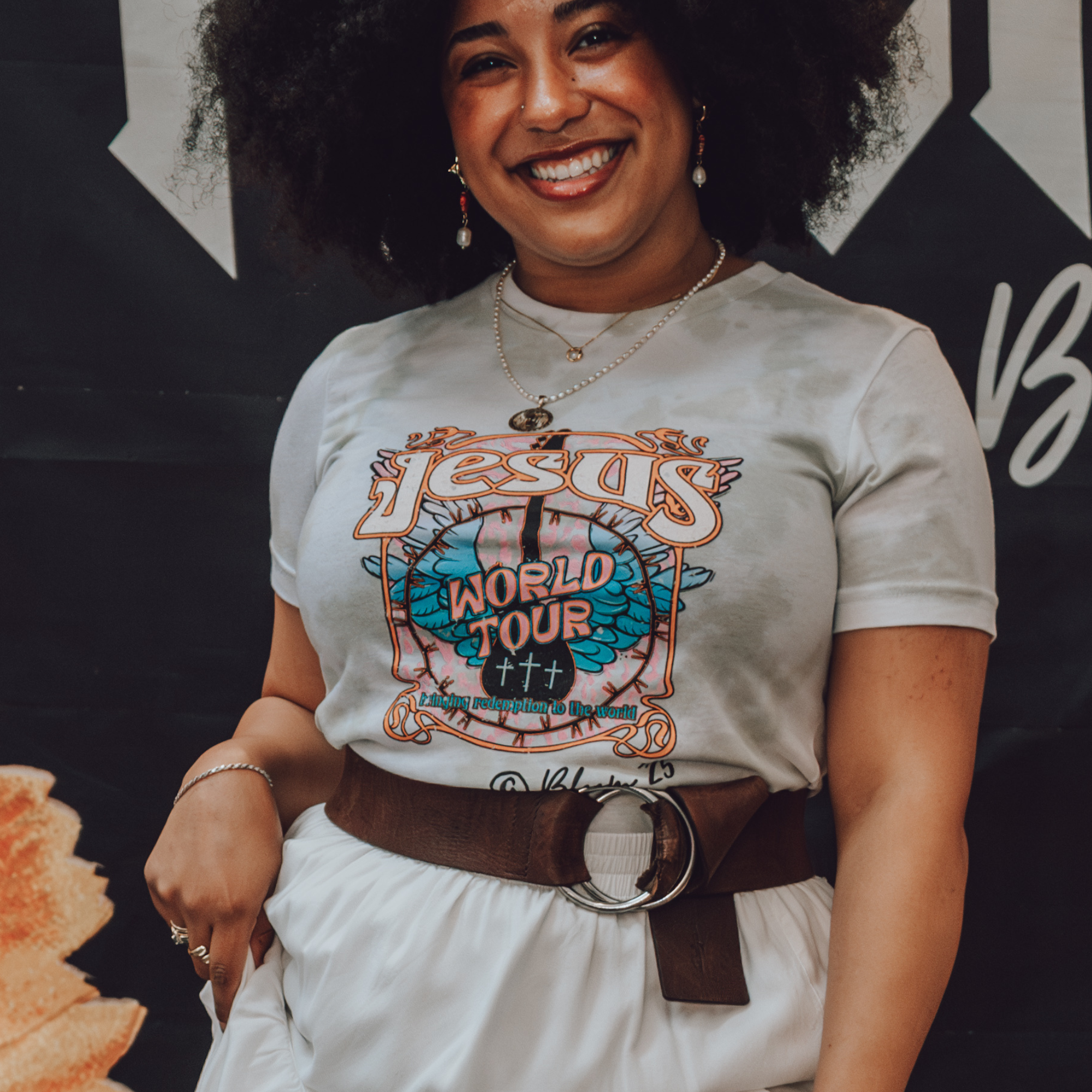 World Tour - Unisex Tie-Dye T-Shirt product thumbnail image World Tour - Unisex Tie-Dye T-Shirt product thumbnail image