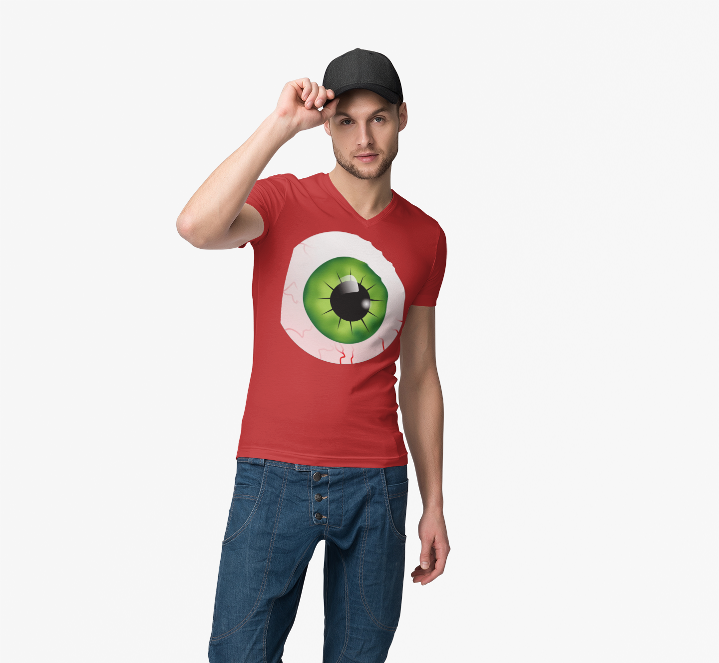 "EYE-CATCHING" Halloween Unisex Short Sleeve Tee product thumbnail image "EYE-CATCHING" Halloween Unisex Short Sleeve Tee product thumbnail image