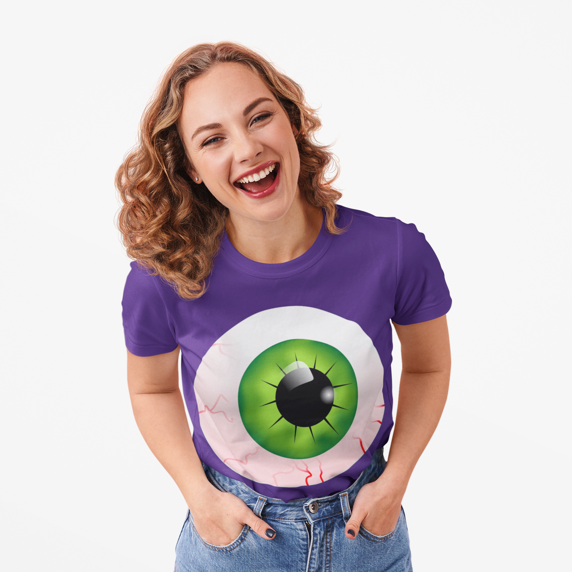"EYE-CATCHING" Halloween Unisex Short Sleeve Tee product thumbnail image "EYE-CATCHING" Halloween Unisex Short Sleeve Tee product thumbnail image