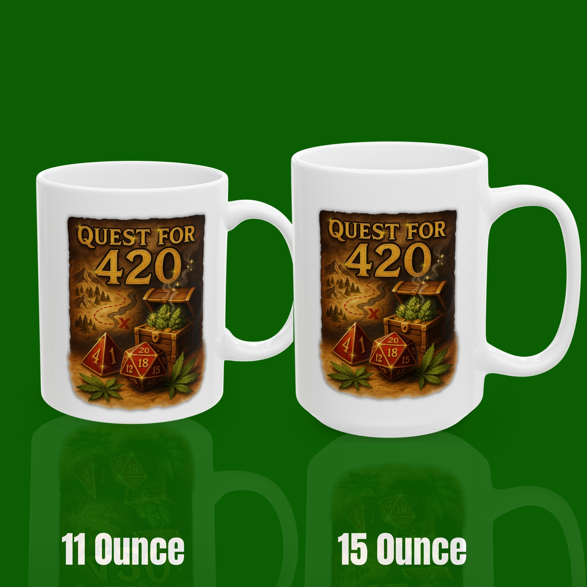 Mug - 'Quest for 420' Featuring an original map design product thumbnail image Mug - 'Quest for 420' Featuring an original map design product thumbnail image