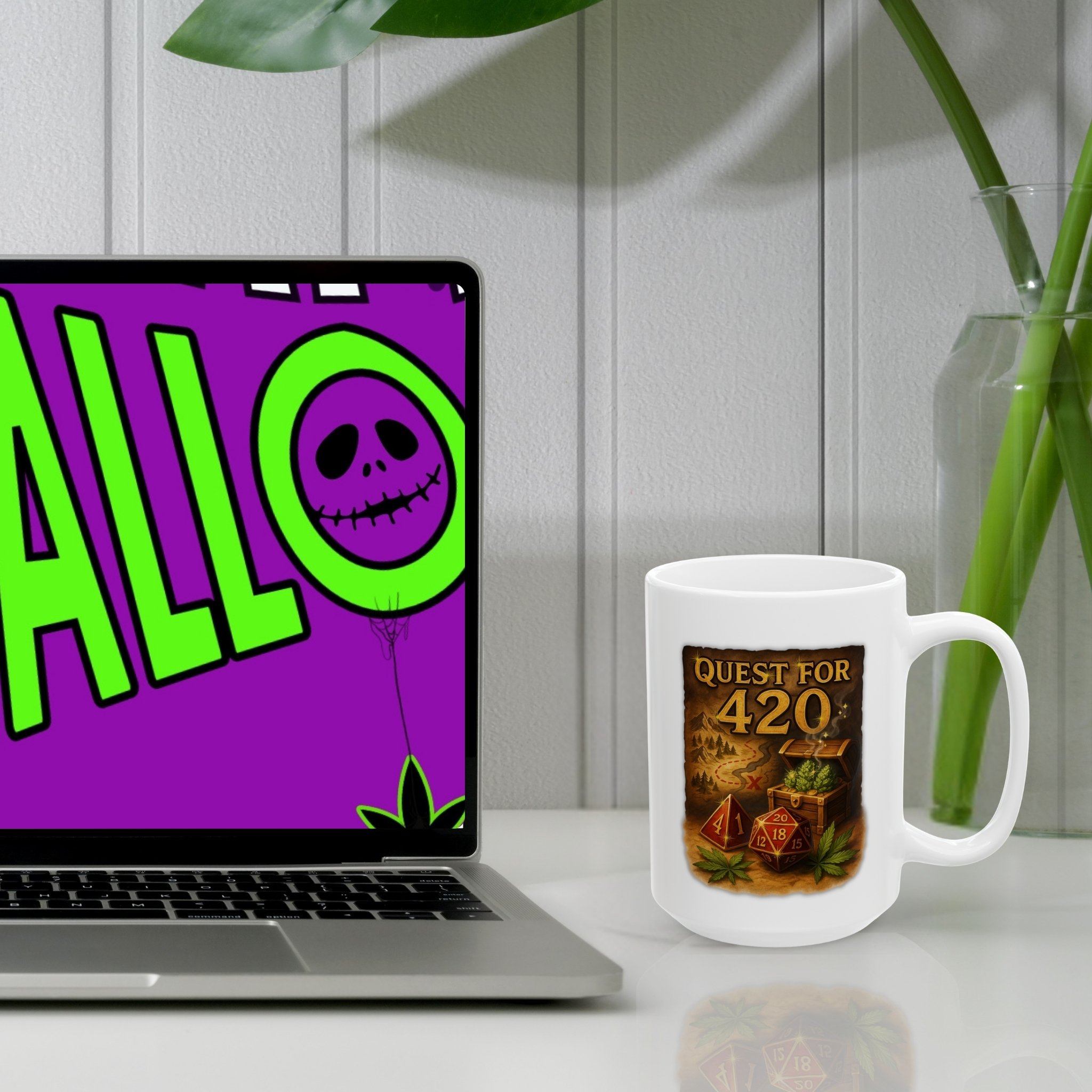 Mug - 'Quest for 420' Featuring an original map design product thumbnail image Mug - 'Quest for 420' Featuring an original map design product thumbnail image