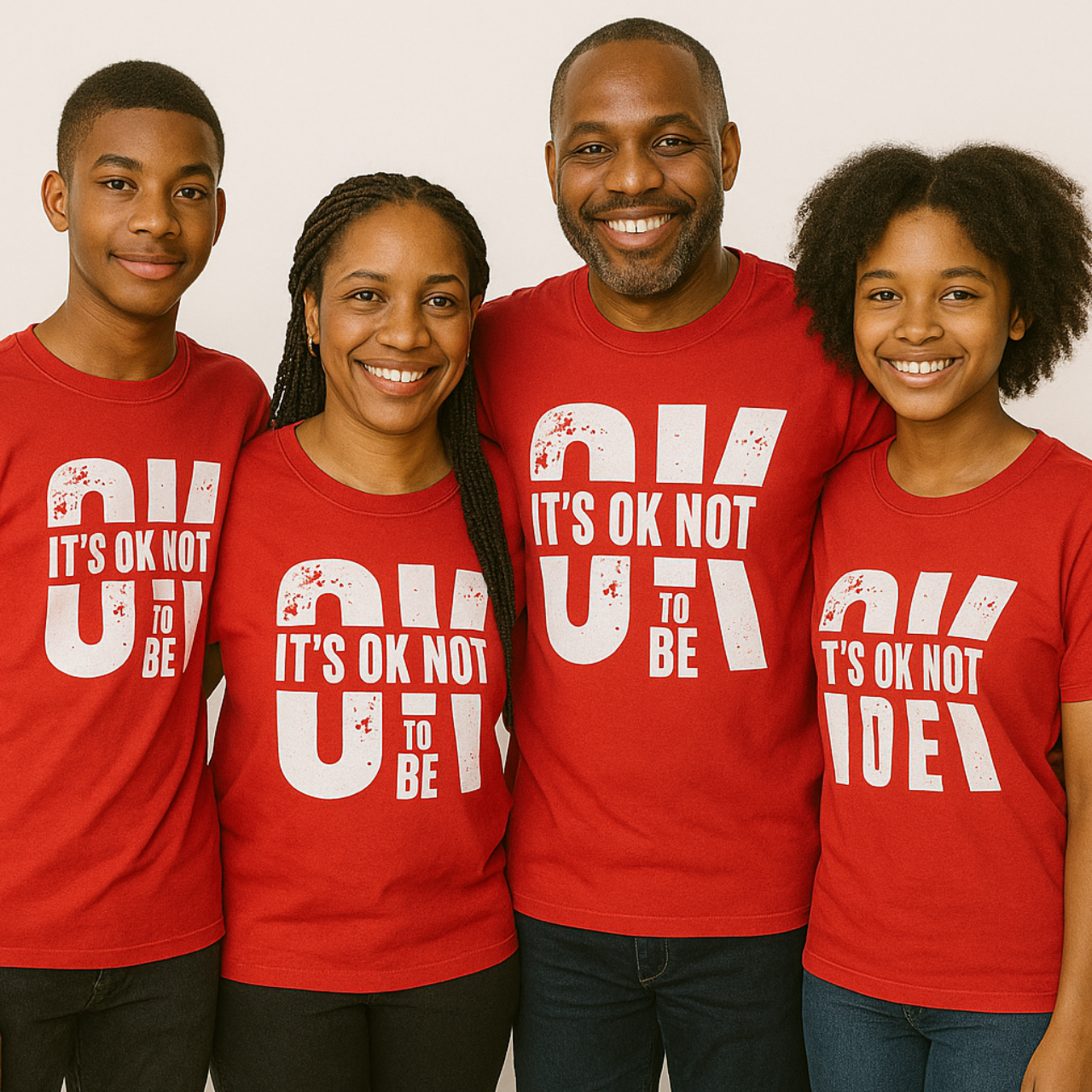 Motivational Statement Tee - It's OK Not to Be, Unisex T-Shirt, Casual Wear, Inspirational Gift, Wellness Awareness product thumbnail image Motivational Statement Tee - It's OK Not to Be, Unisex T-Shirt, Casual Wear, Inspirational Gift, Wellness Awareness product thumbnail image