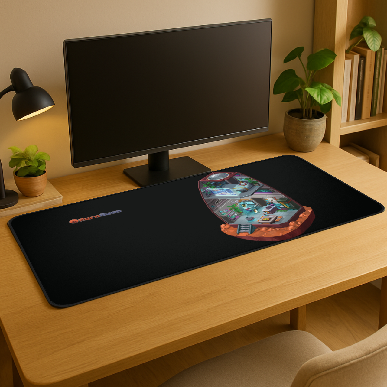Mars Base - Home Base Desk Mat product thumbnail image Mars Base - Home Base Desk Mat product thumbnail image