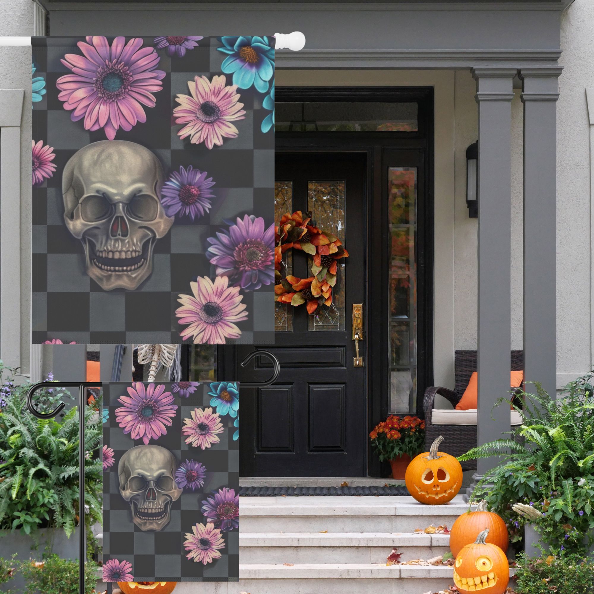  Floral Skull Flag product thumbnail image