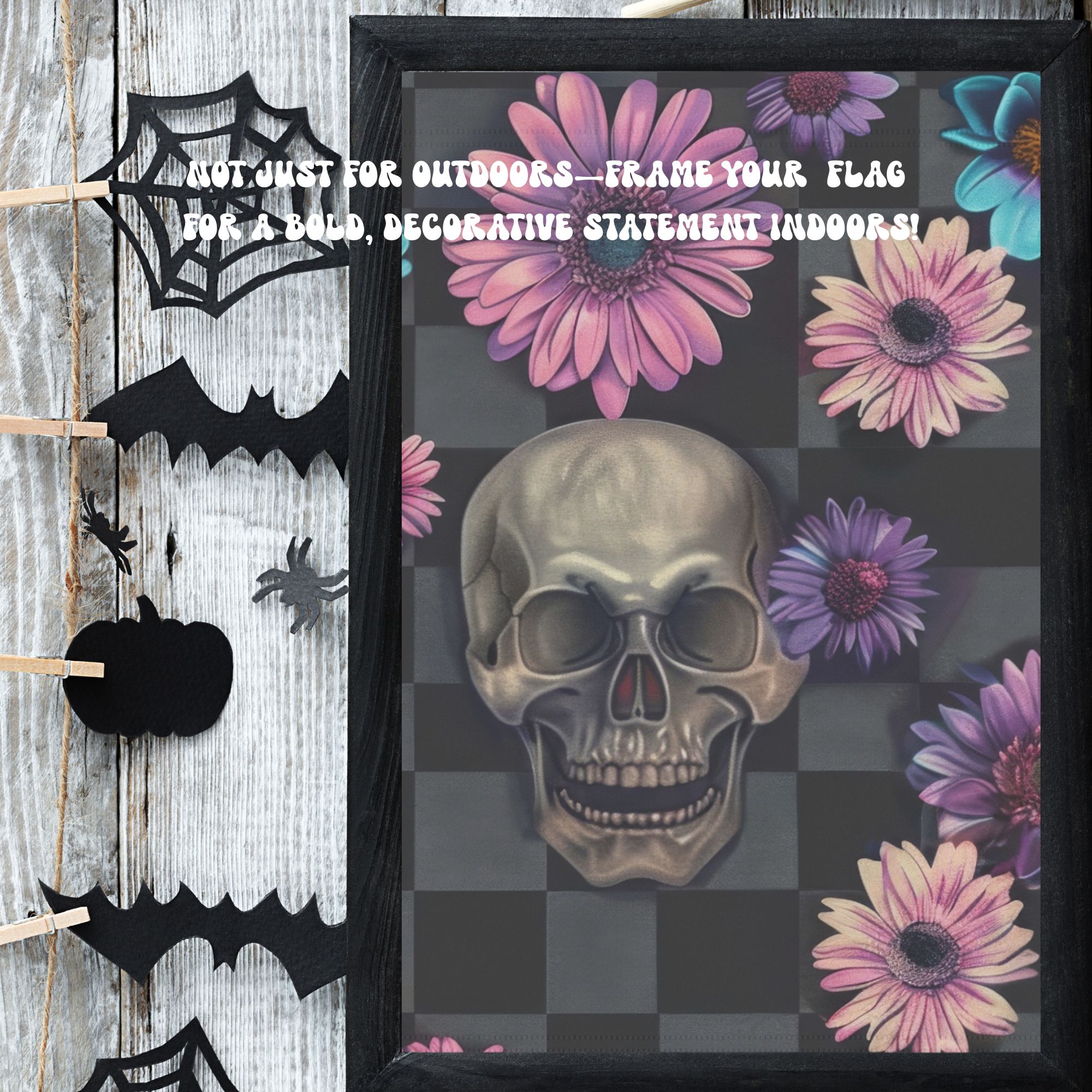  Floral Skull Flag product thumbnail image