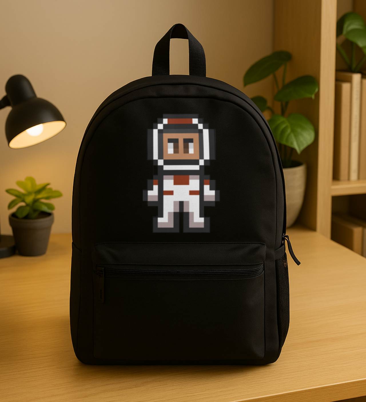 Mars Base Astronaut Hero Backpack - Pixel Art Design, Ideal for School, Gaming, Travel, Gifts for Space Lovers, Unique Back-to-School Accessory product thumbnail image