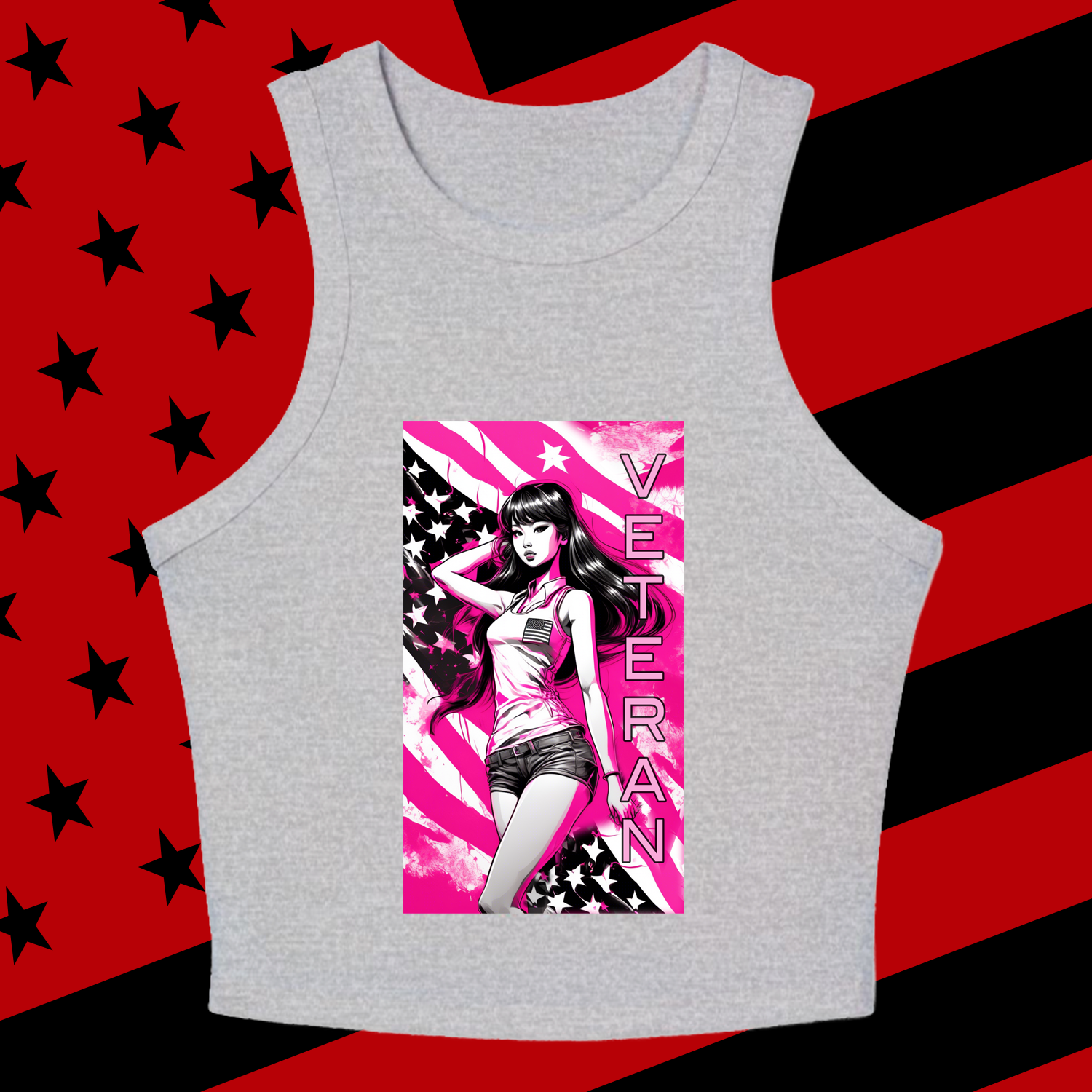 Warrior 3 - Chic Graphic Racer Tank Top product thumbnail image Warrior 3 - Chic Graphic Racer Tank Top product thumbnail image