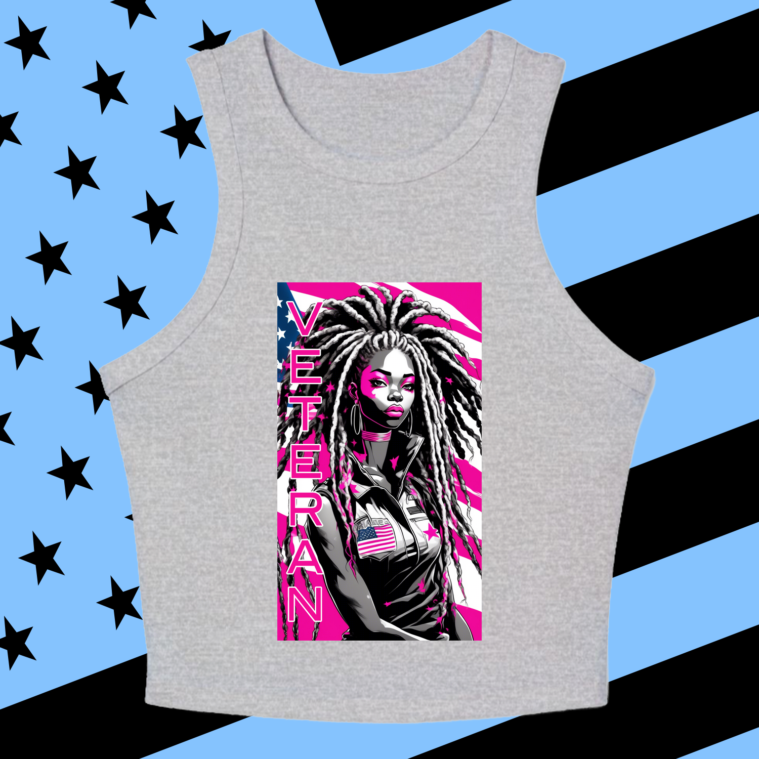 You Got It! 3 - Chic Graphic Racer Tank Top