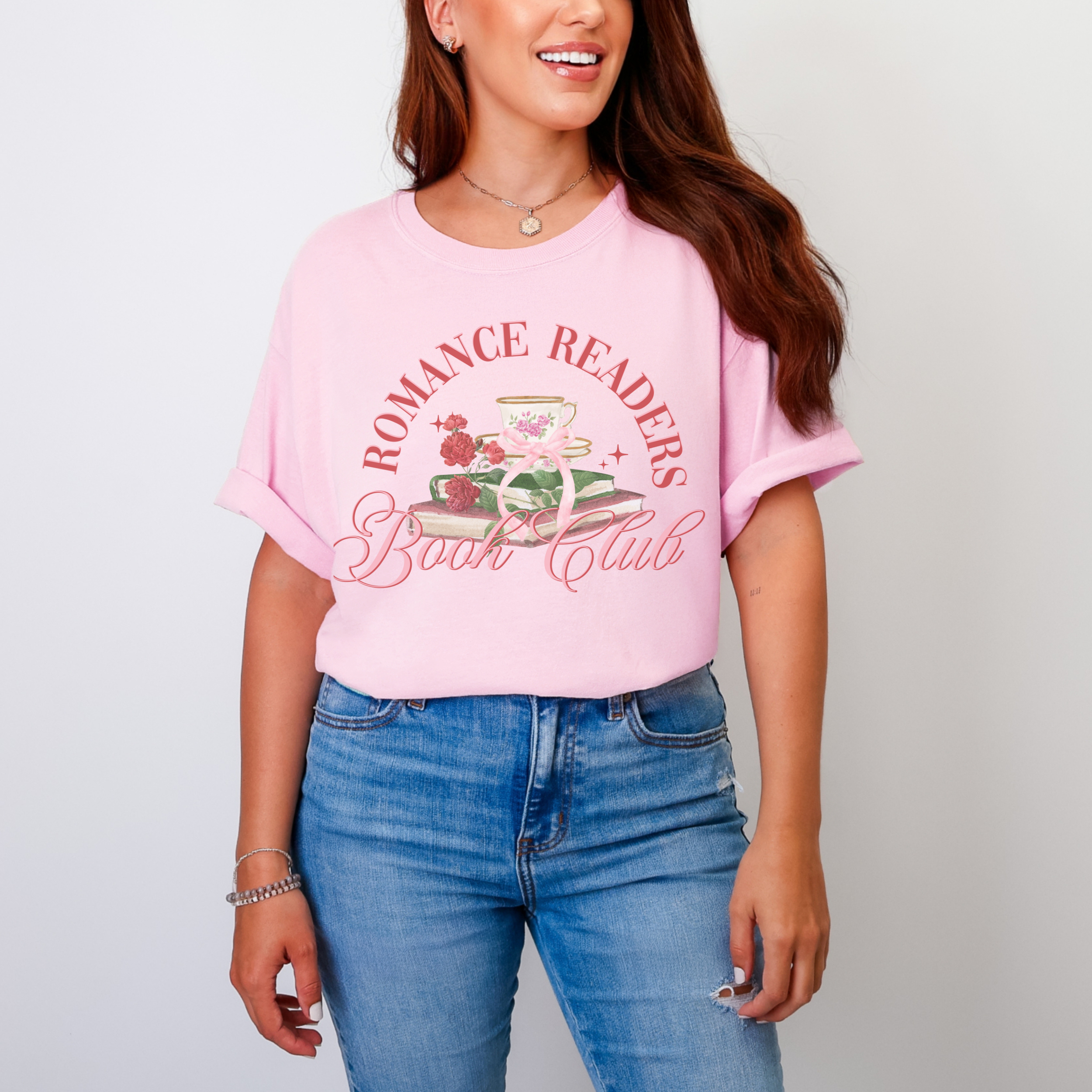 Romance Readers Book Club T-Shirt | Comfort Colors Unisex Cotton Tee product thumbnail image Romance Readers Book Club T-Shirt | Comfort Colors Unisex Cotton Tee product thumbnail image