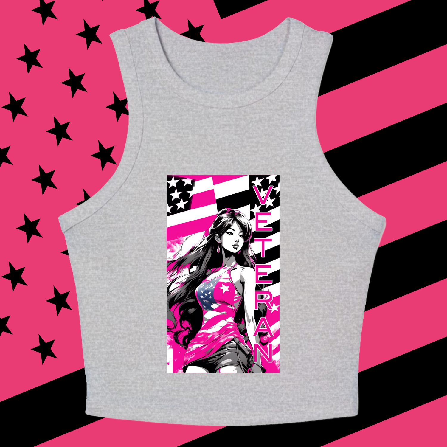 Warrior 2 - Chic Graphic Racer Tank Top