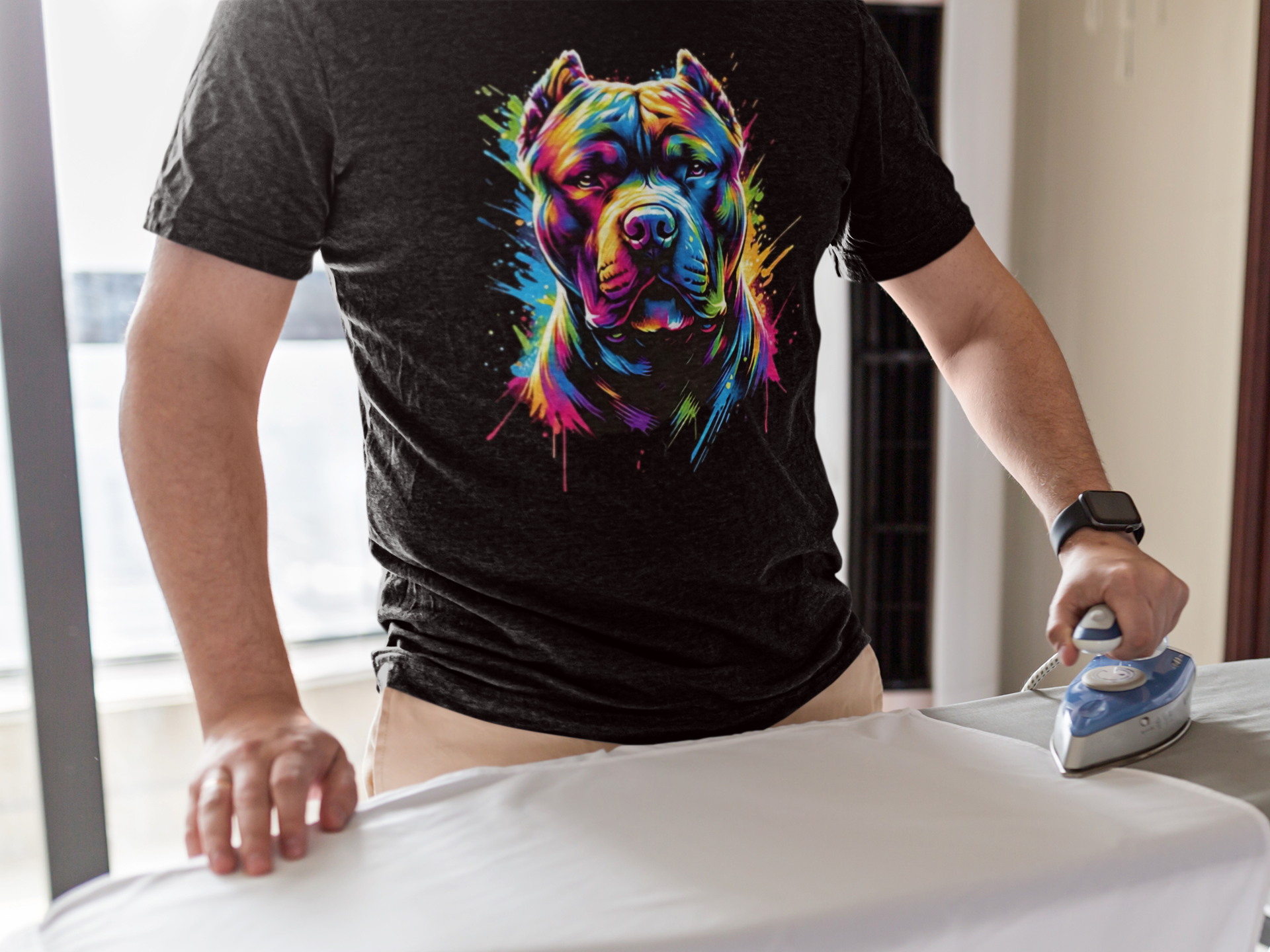 Vibrant Pitbull T-Shirt product thumbnail image
