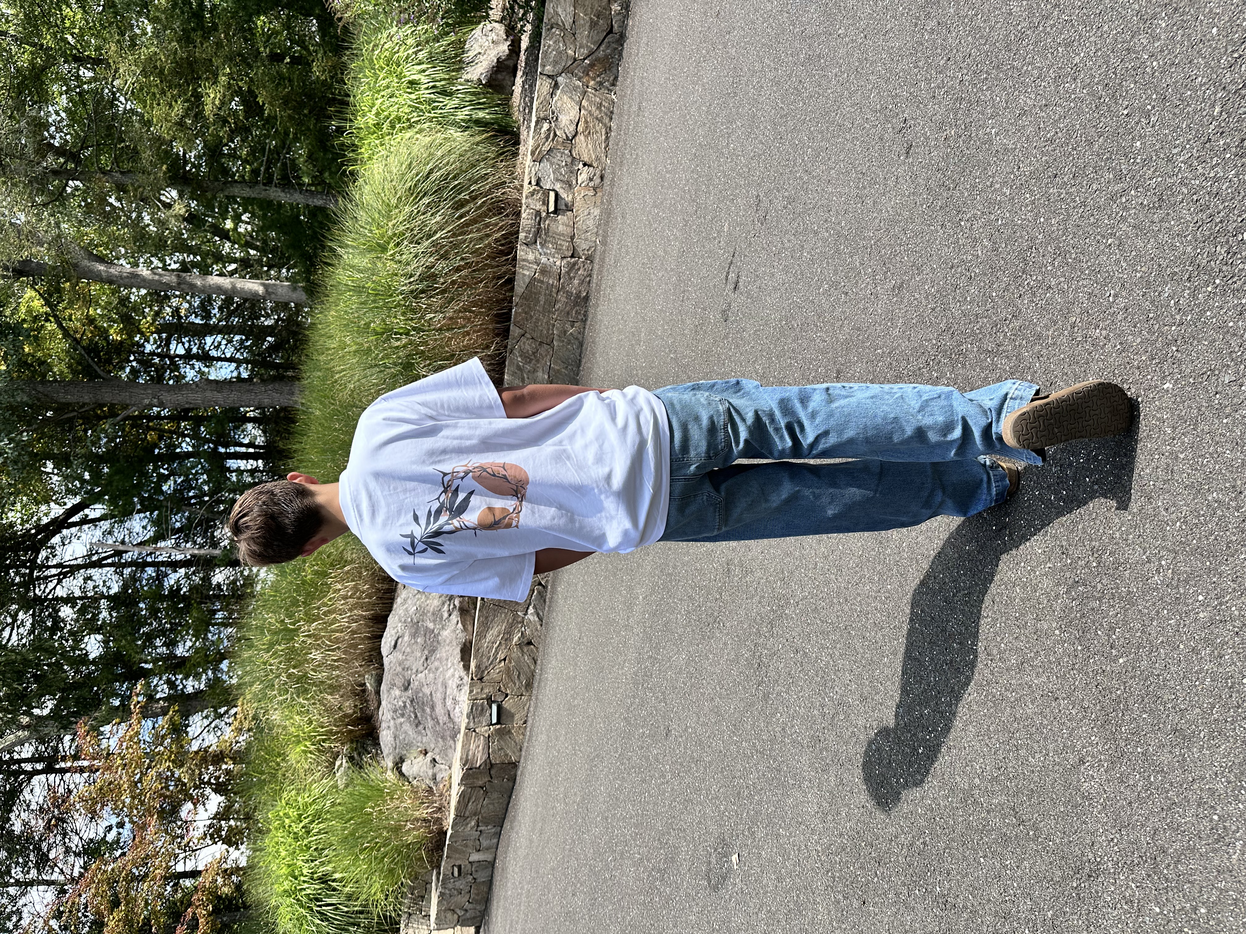 Nature-Inspired Men's Oversized Tee: Casual Wear, Gift for Him, Summer Fashion, Eco-Friendly Shirt, Relaxed Fit